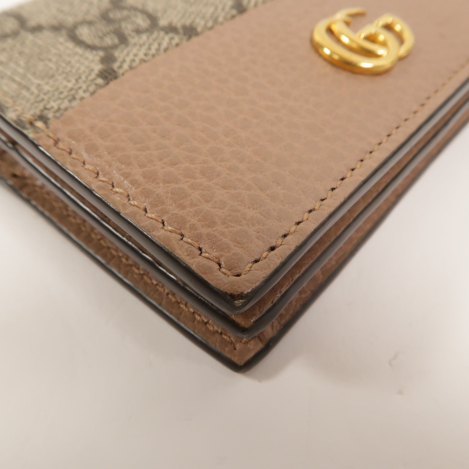 GUCCI 塗層帆布GG Marmont Wallet錢包