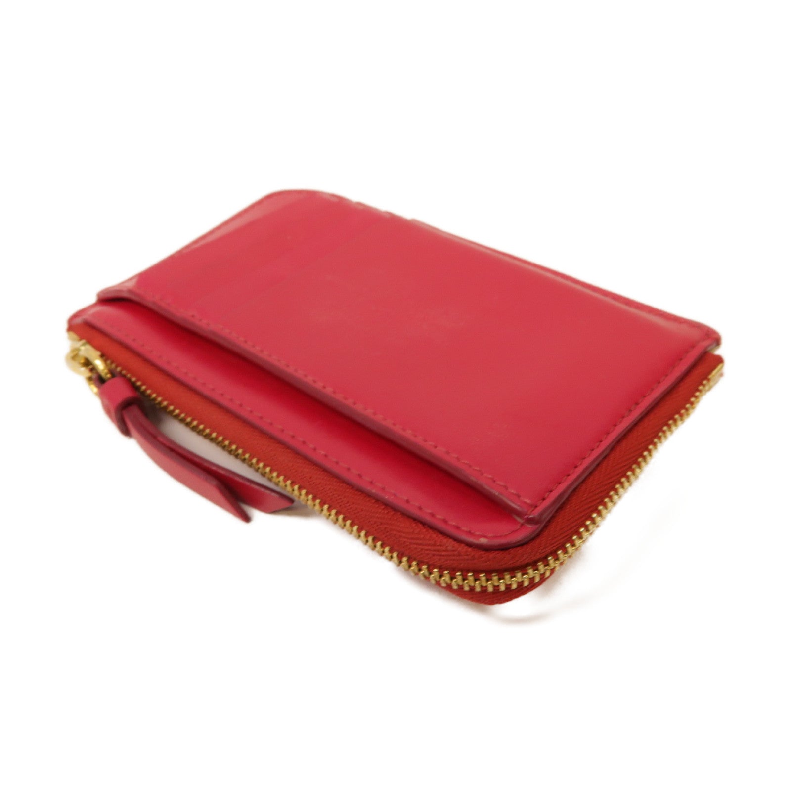 Chloe 【激減優惠】牛皮皮革Card case金扣卡片套紅色