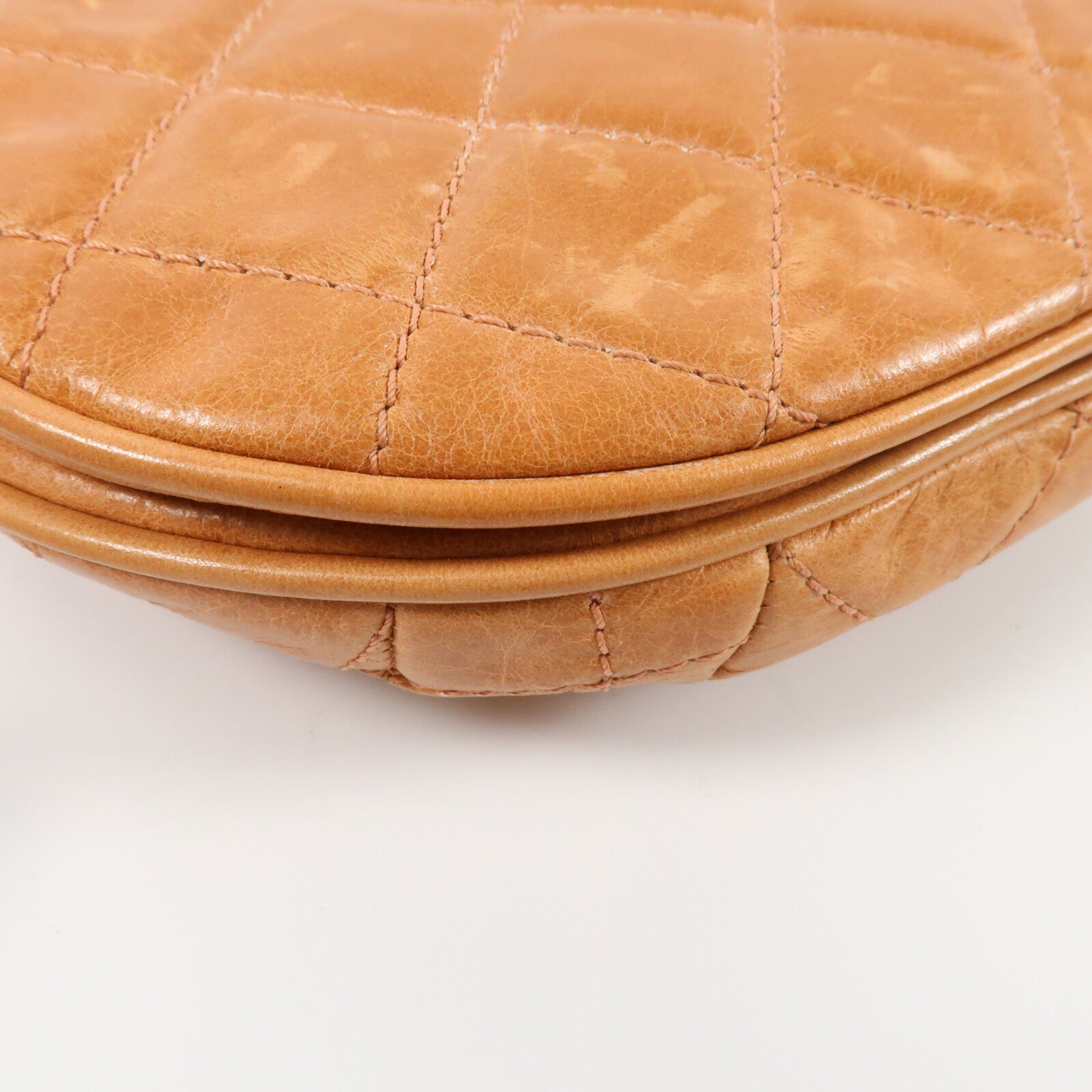 CHANEL 牛皮皮革Shoulder Bag金扣鏈帶肩背袋