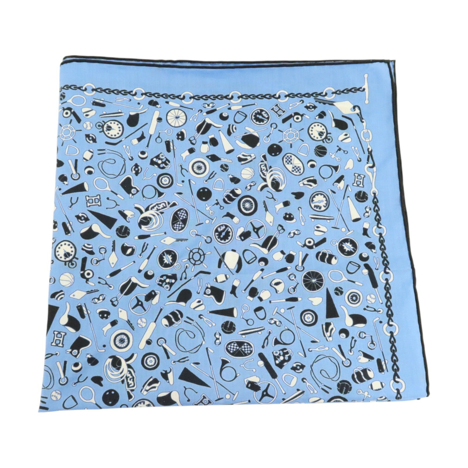 HERMES 棉質Scarf 90x90cm棉巾