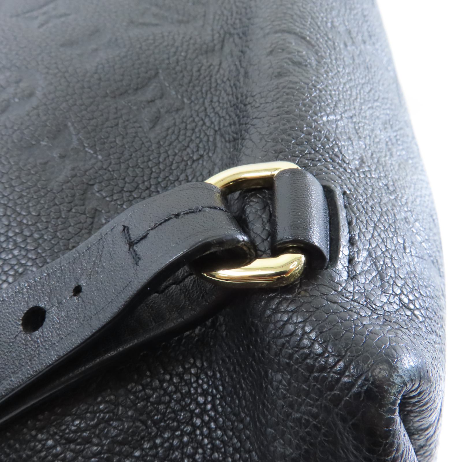 LOUIS VUITTON Monogram Empreinte Montsouris Backpack金扣背包黑色