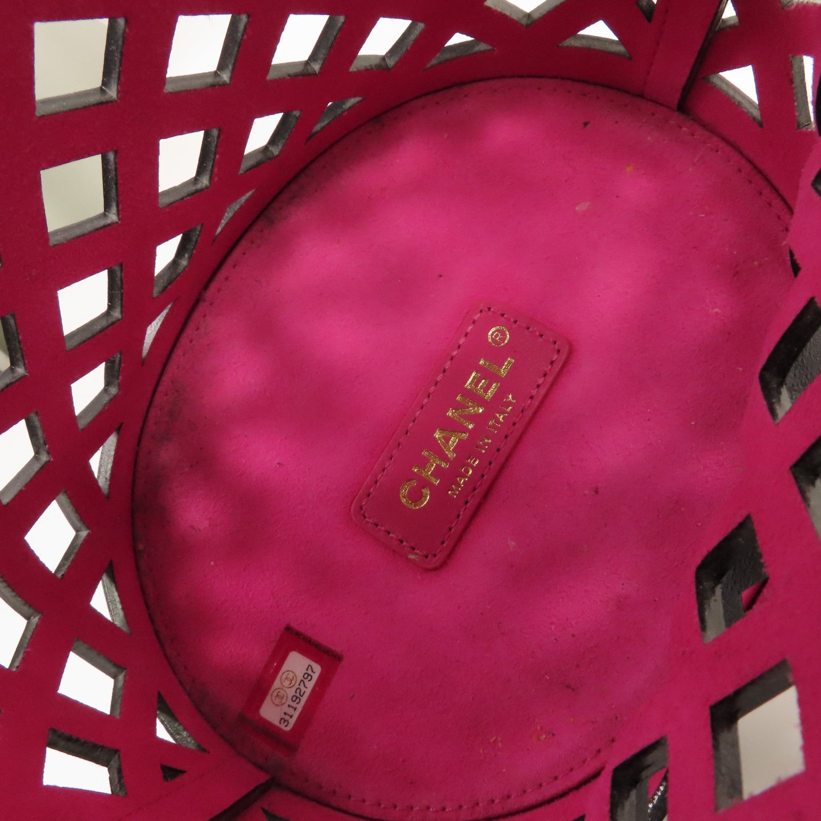 CHANEL **【激減優惠】菱格牛皮皮革/帆布Chain Shoulder Bucket Bag金扣鏈帶肩背袋袋黑色/彩色