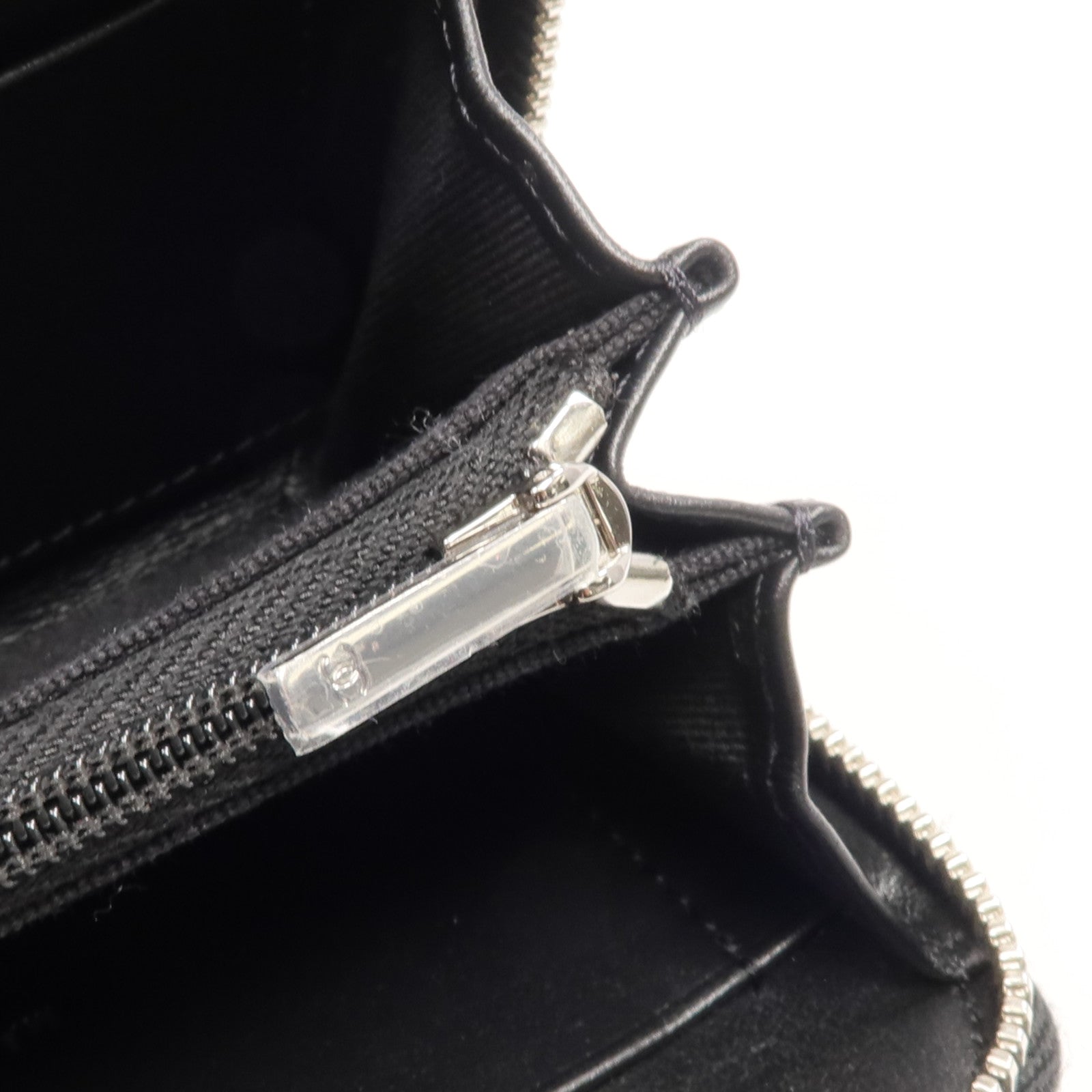 CHANEL 牛皮皮革Coin/Card Case銀扣零錢包/卡片套
