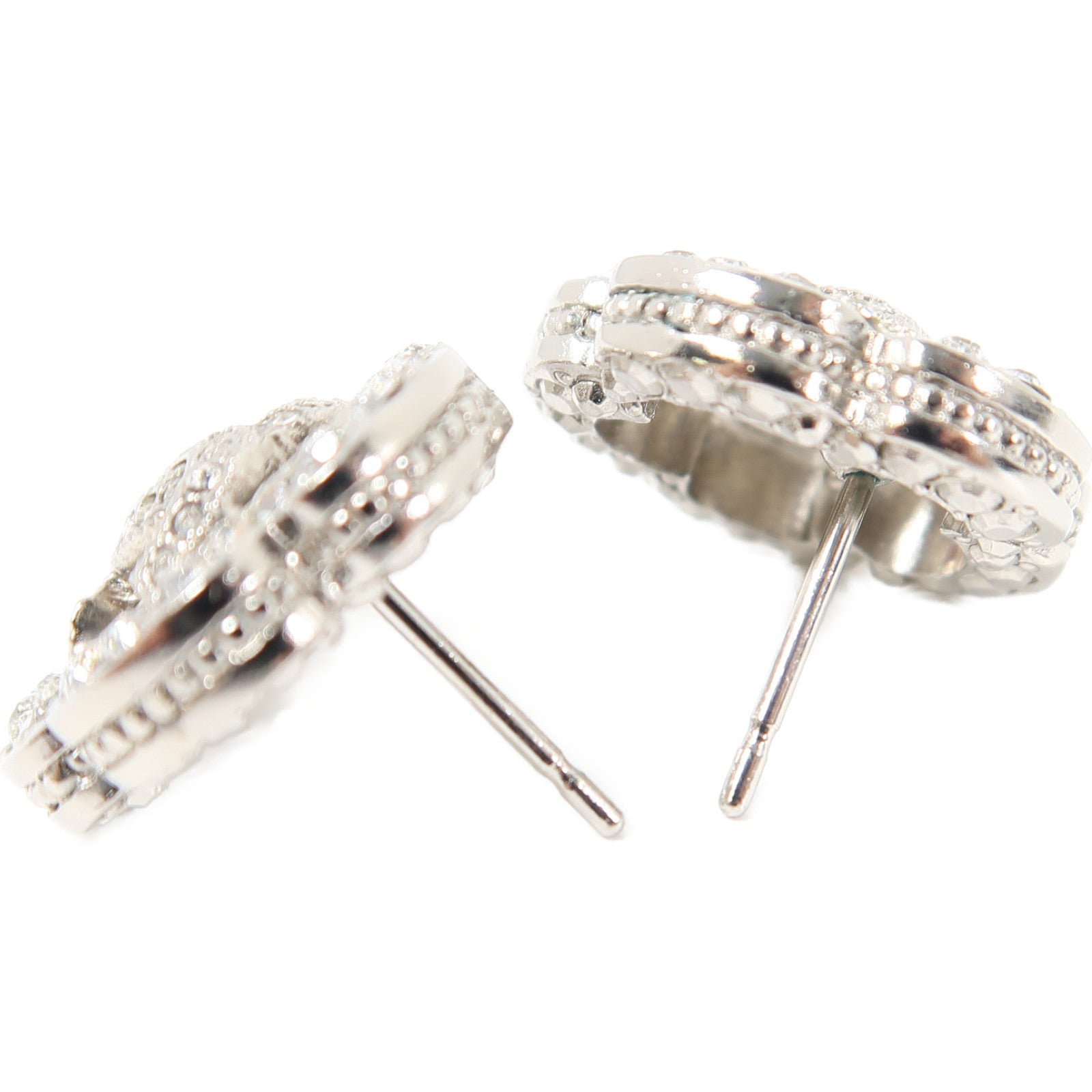 CHANEL 金屬Earrings耳環銀色