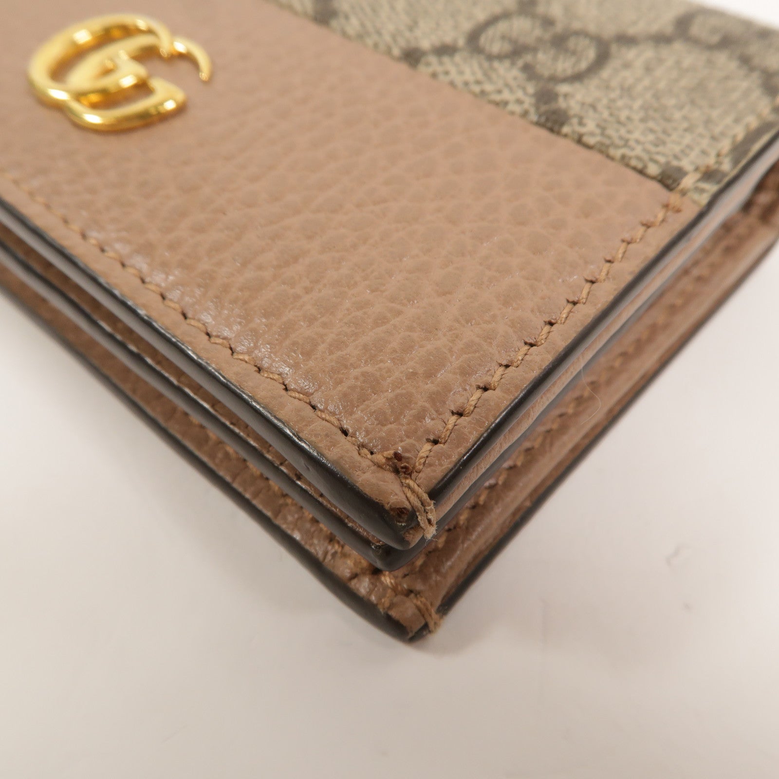 GUCCI 塗層帆布GG Marmont Wallet錢包