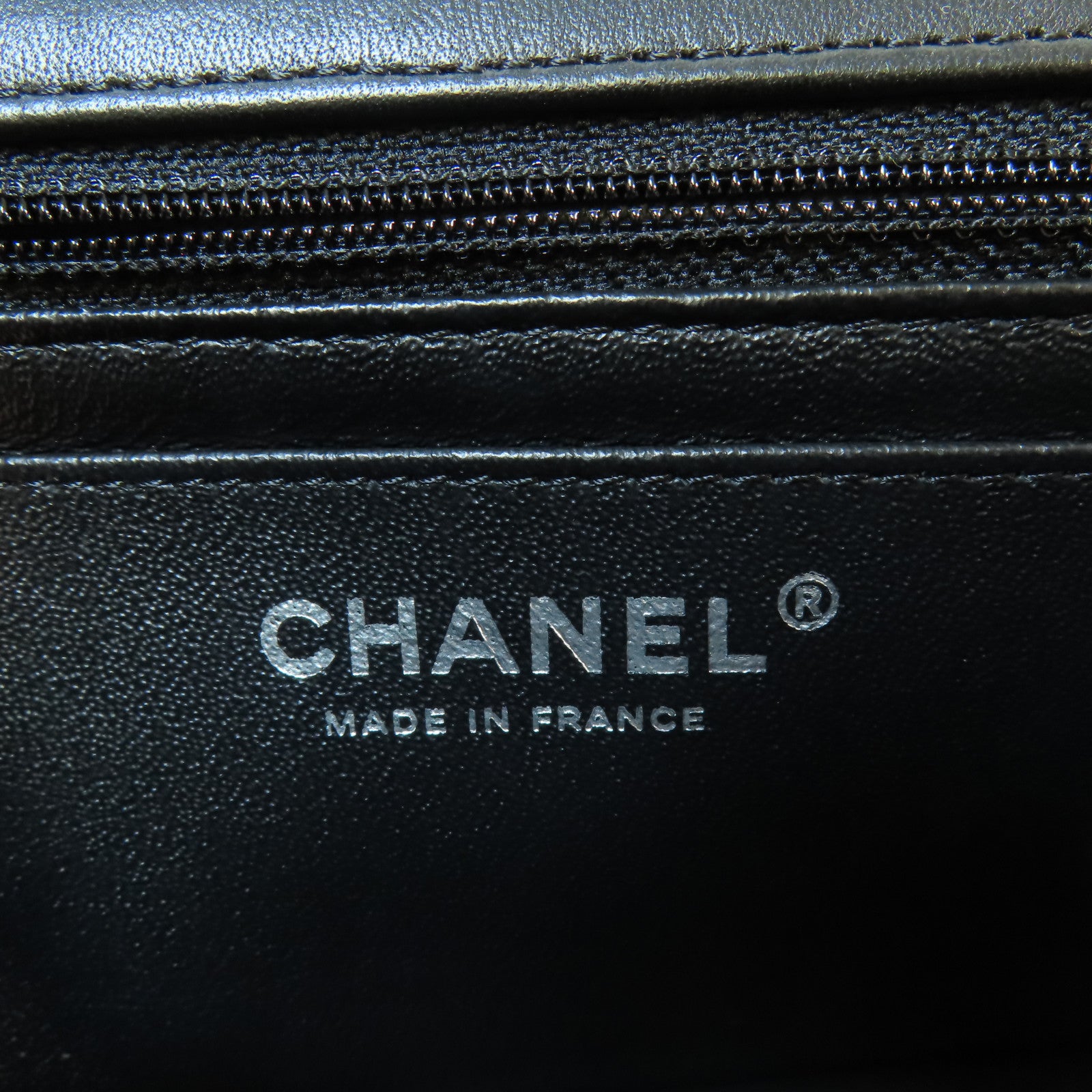 CHANEL 羊皮皮革Mini Classic 20銀扣鏈帶肩背袋