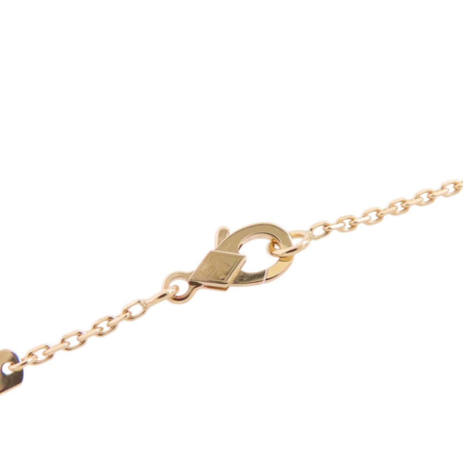 Van Cleef & Arpels 18K玫瑰金/縞瑪瑙Vintage Alhambra Onxy Pendant Necklace項鏈