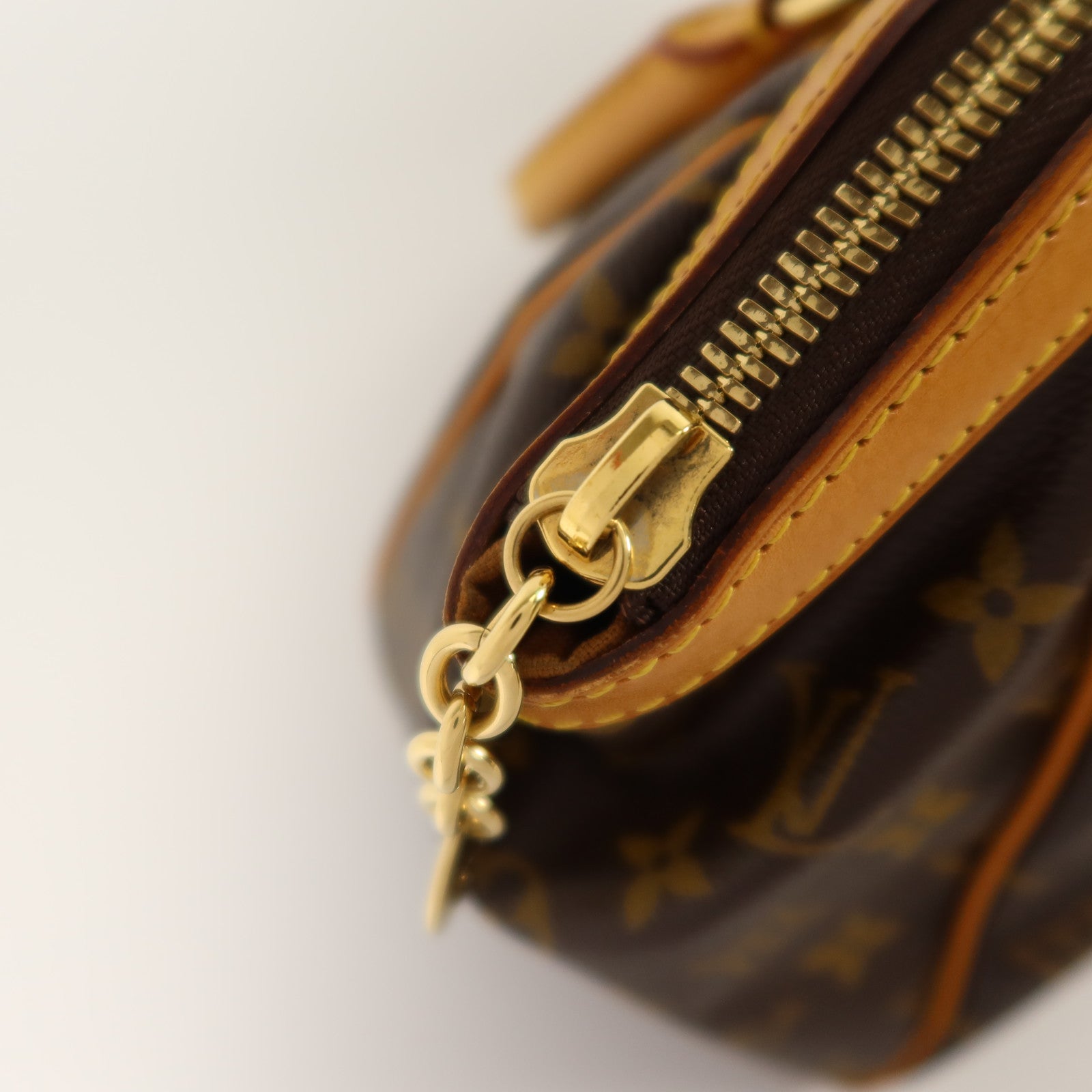 LOUIS VUITTON Monogram Tivoli PM金扣手挽袋