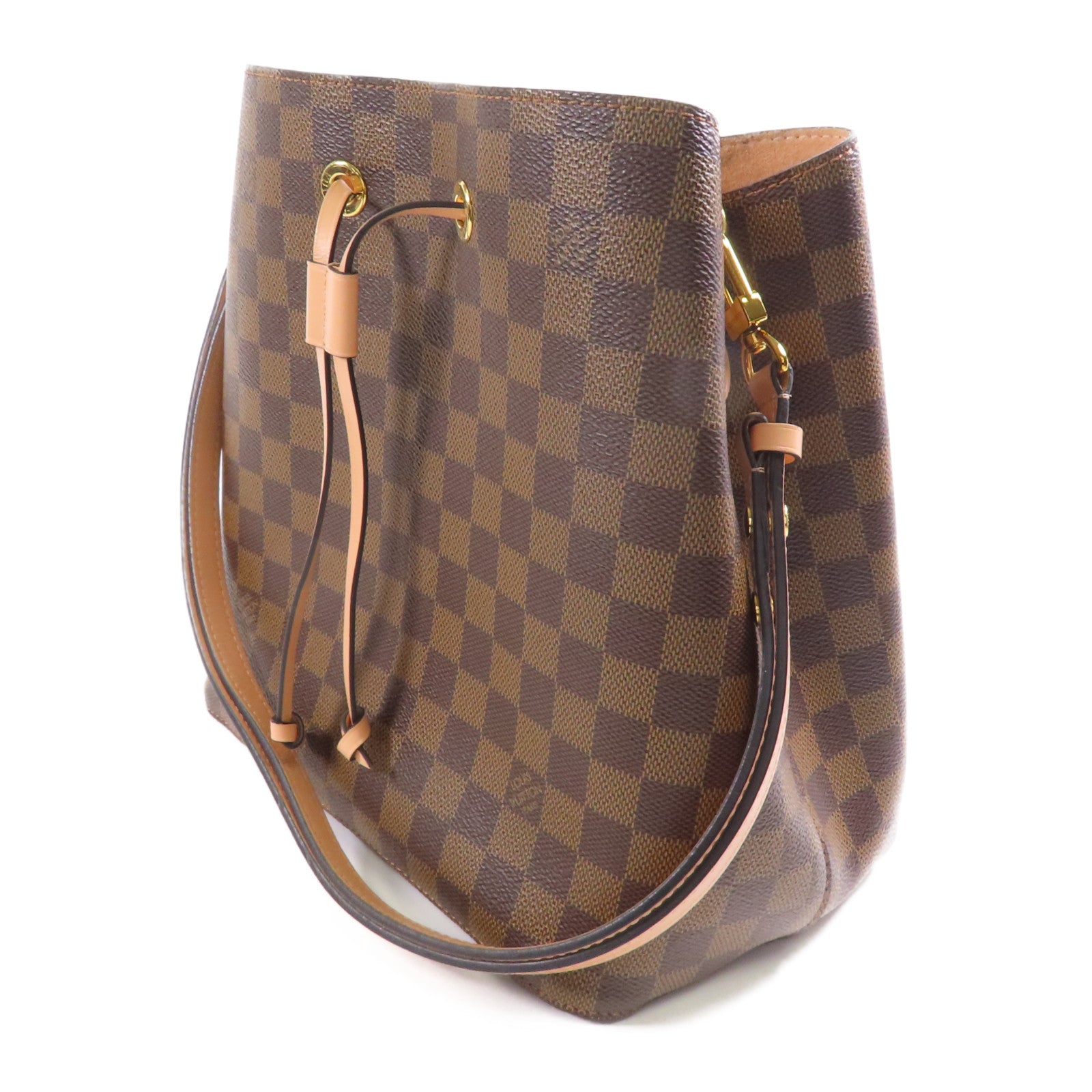 LOUIS VUITTON Damier NeoNoe MM金扣肩背袋