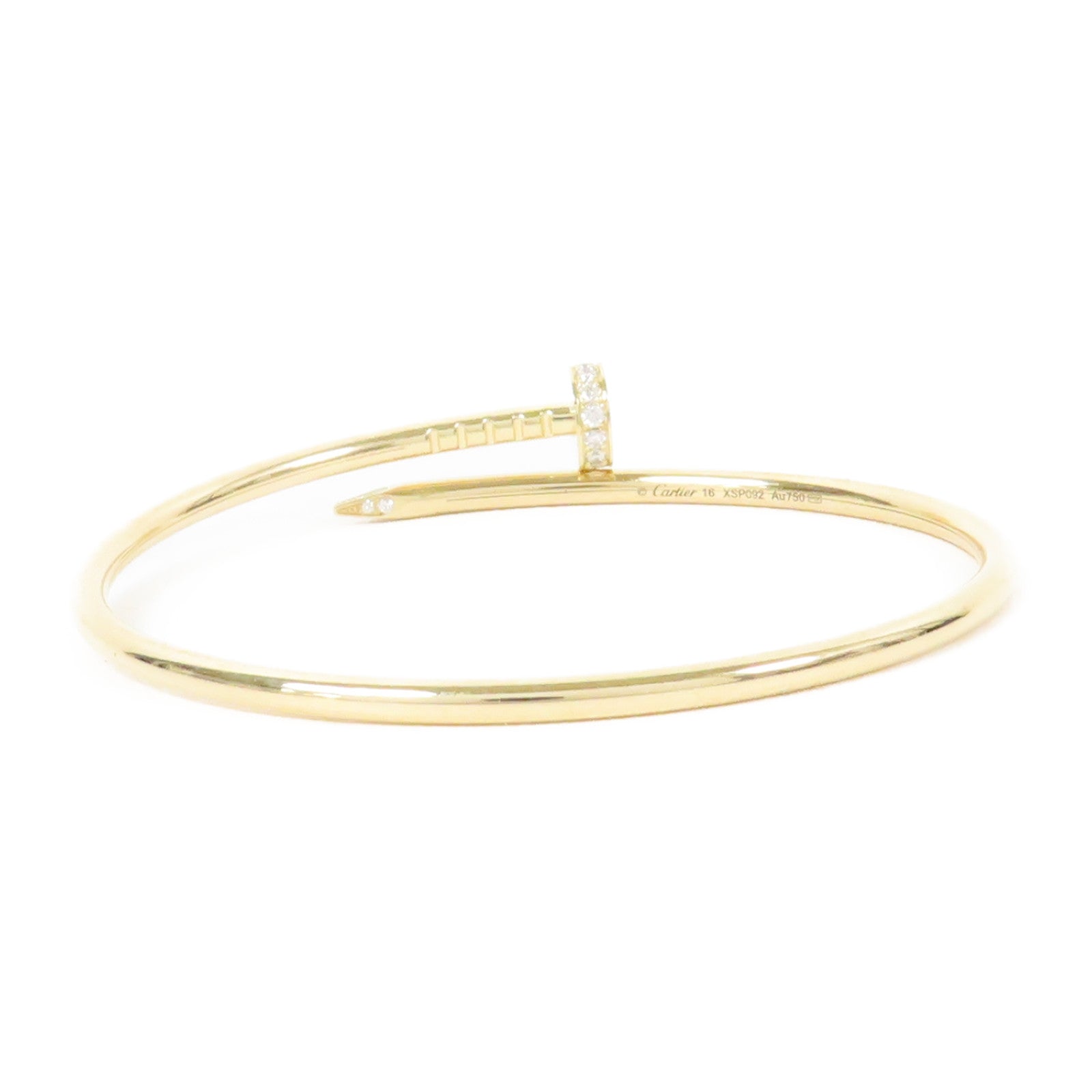 CARTIER 18K黃金Juste Un Clou Blaceret手鐲金色Cartier#16
