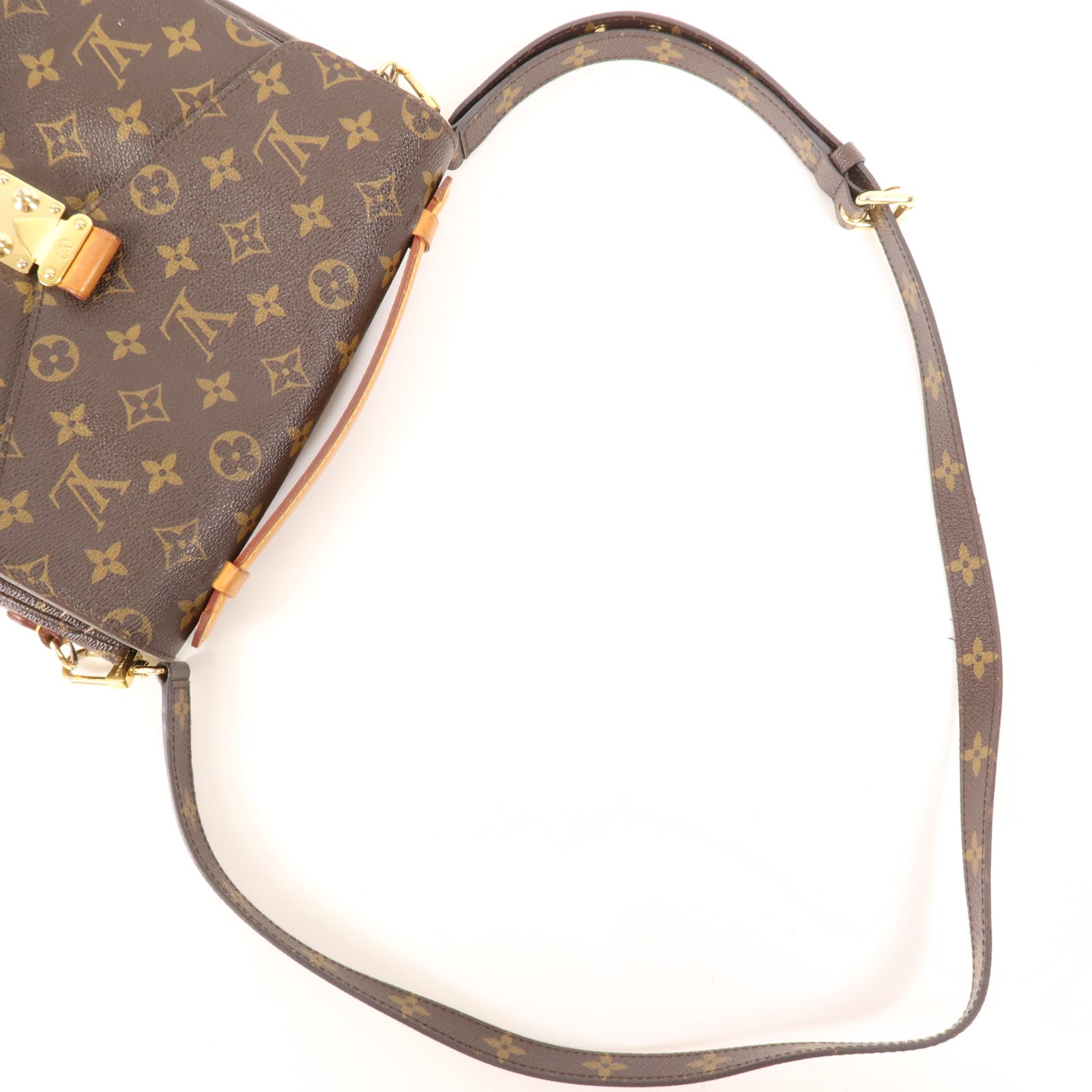 LOUIS VUITTON Monogram Pochette Metis MM金扣手挽肩背兩用袋