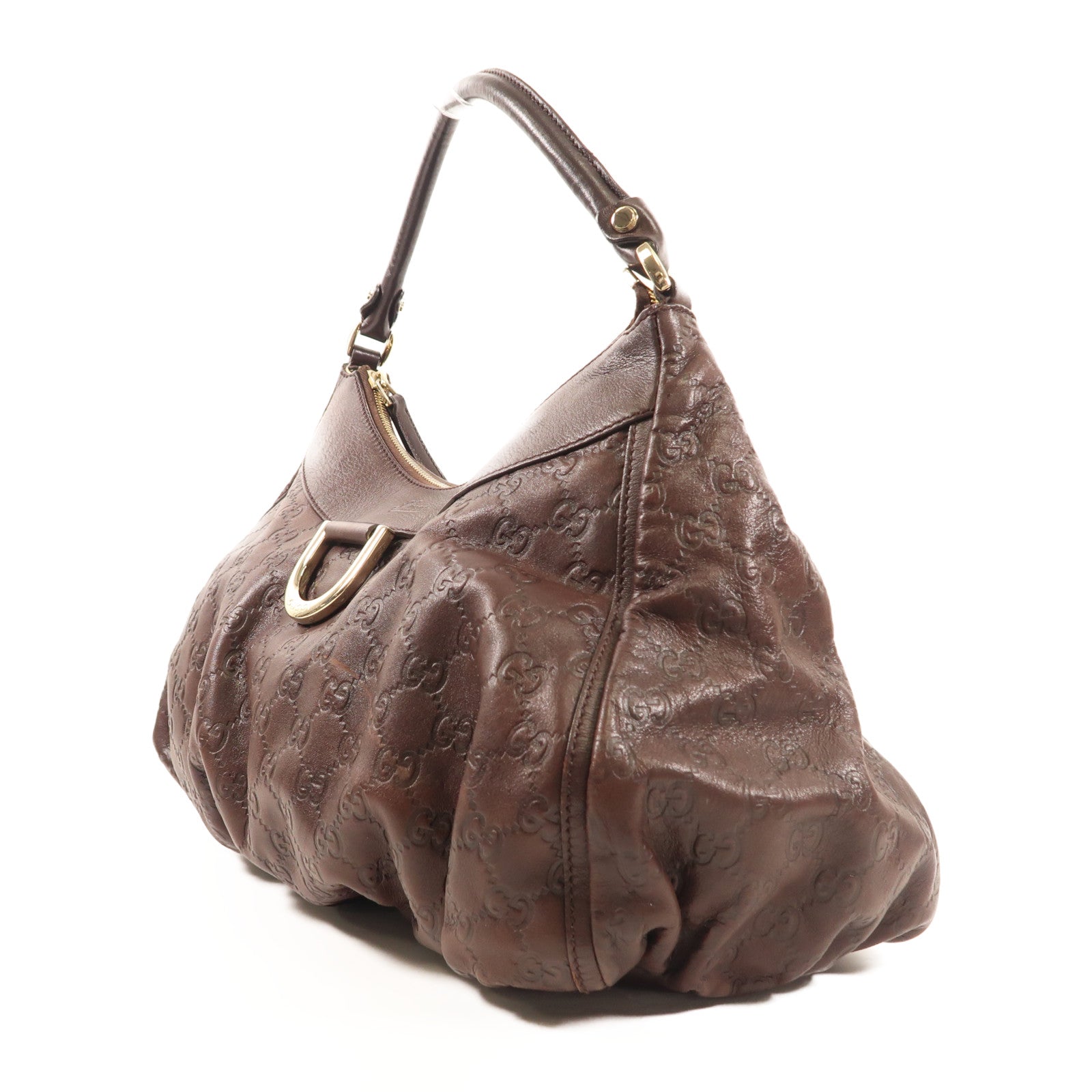GUCCI 牛皮皮革Hand Bag金扣肩背袋