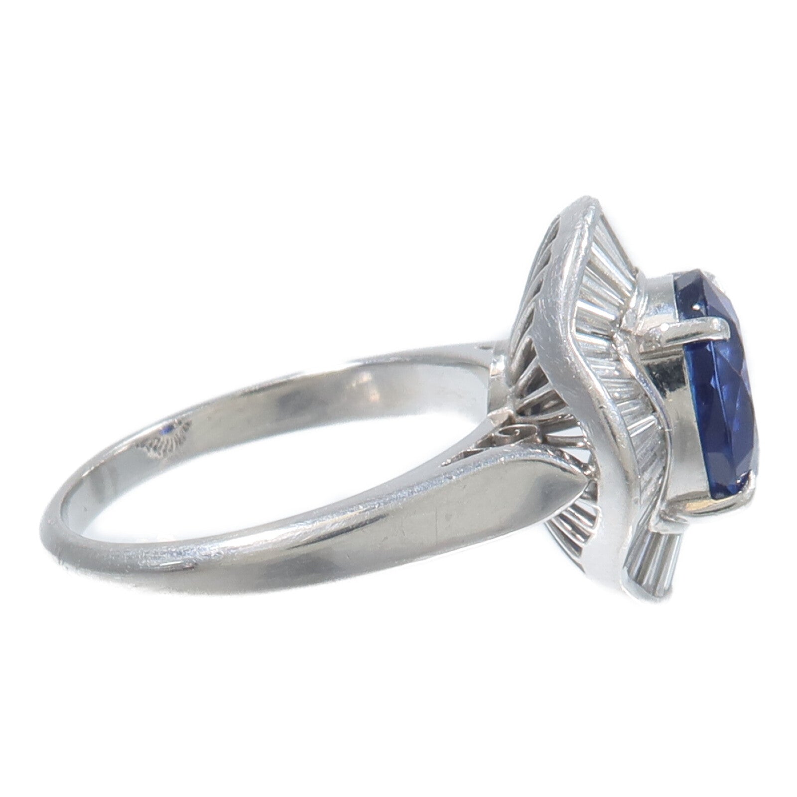 JEWELRY PM900鉑金Sapphire Diamond Ring藍寶石/鑽石戒指