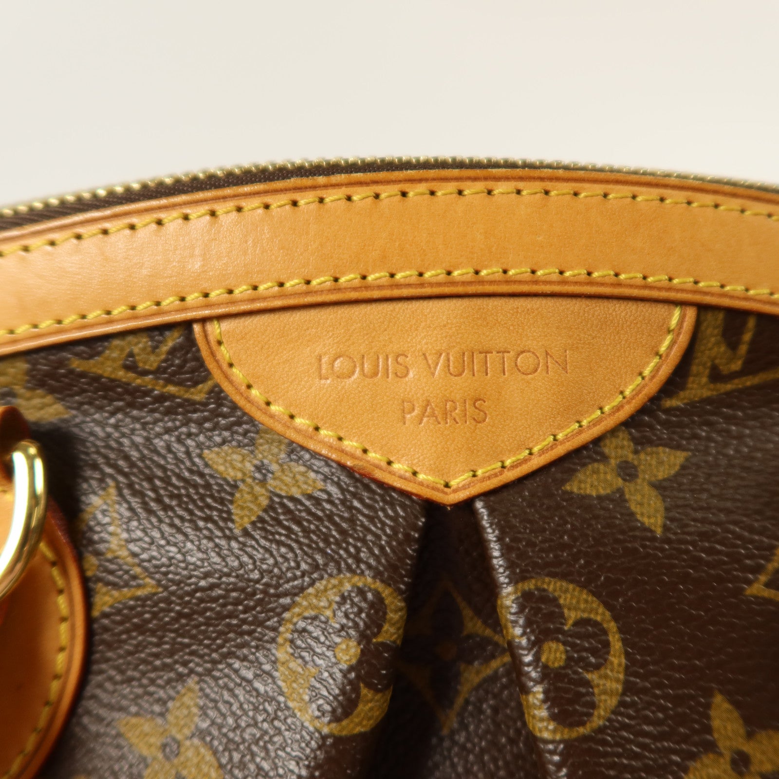 LOUIS VUITTON Monogram Tivoli PM金扣手挽袋