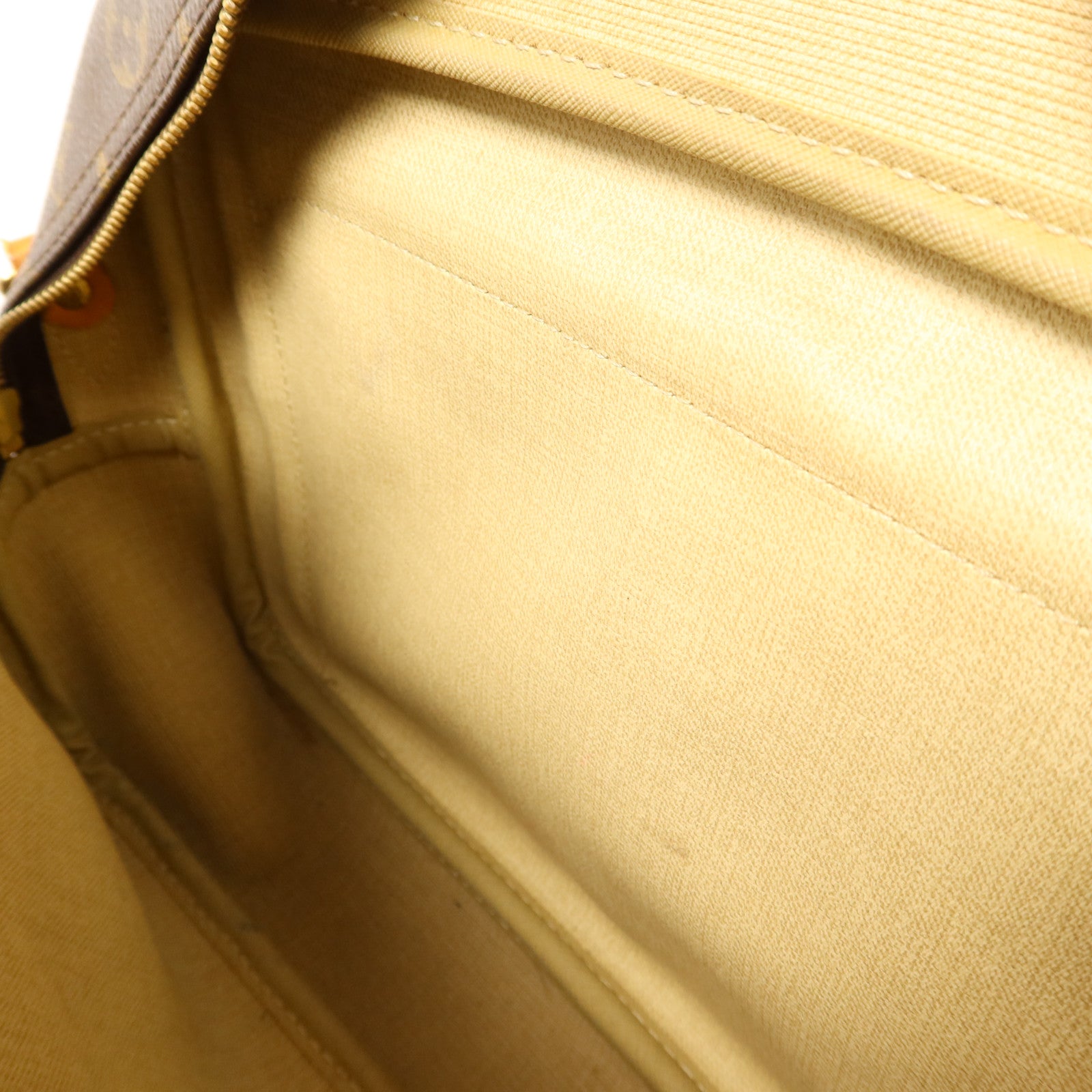 LOUIS VUITTON Monogram Reporter PM金扣肩背袋棕色