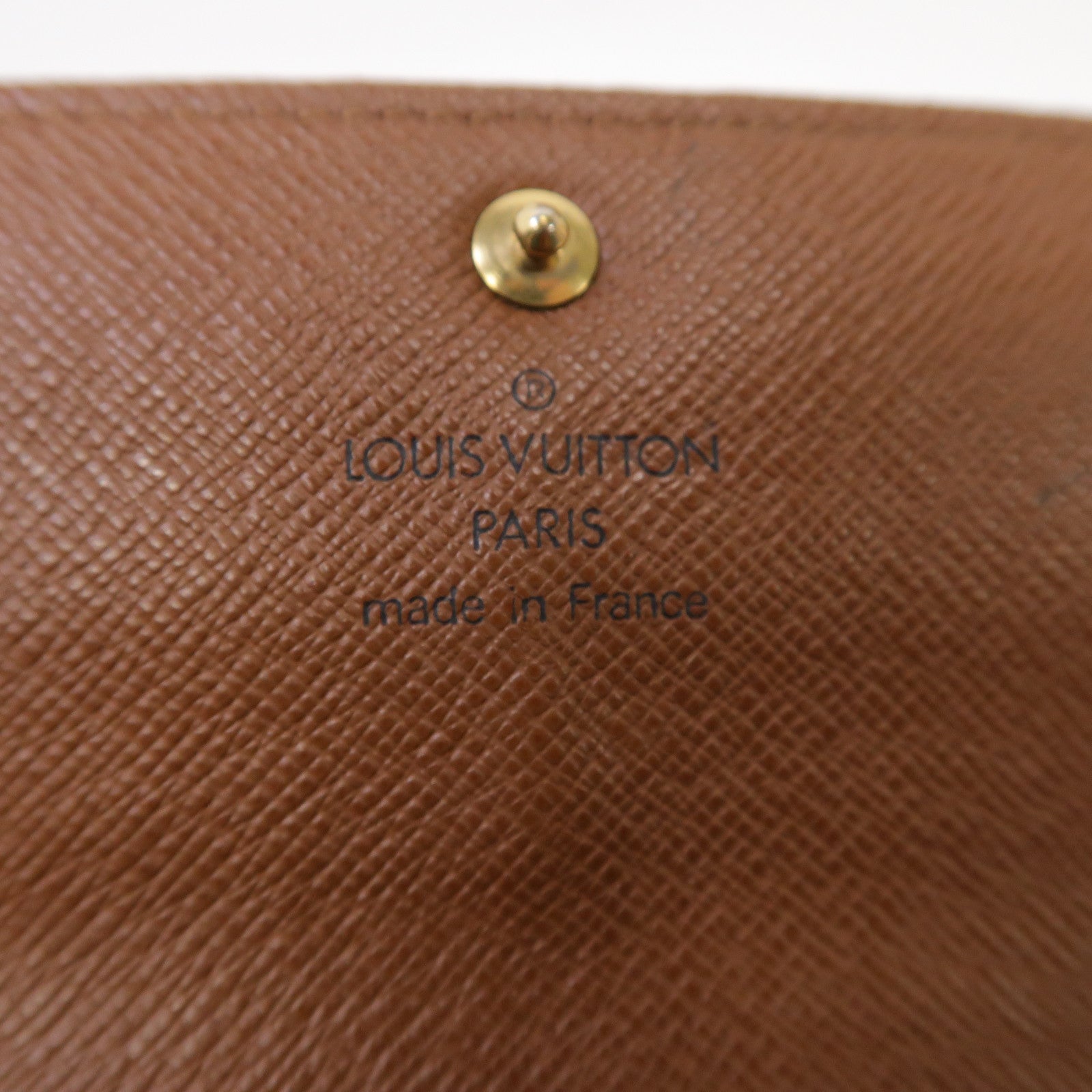 LOUIS VUITTON Monogram Portefeuille Sarah Wallet金扣折疊長錢包啡色