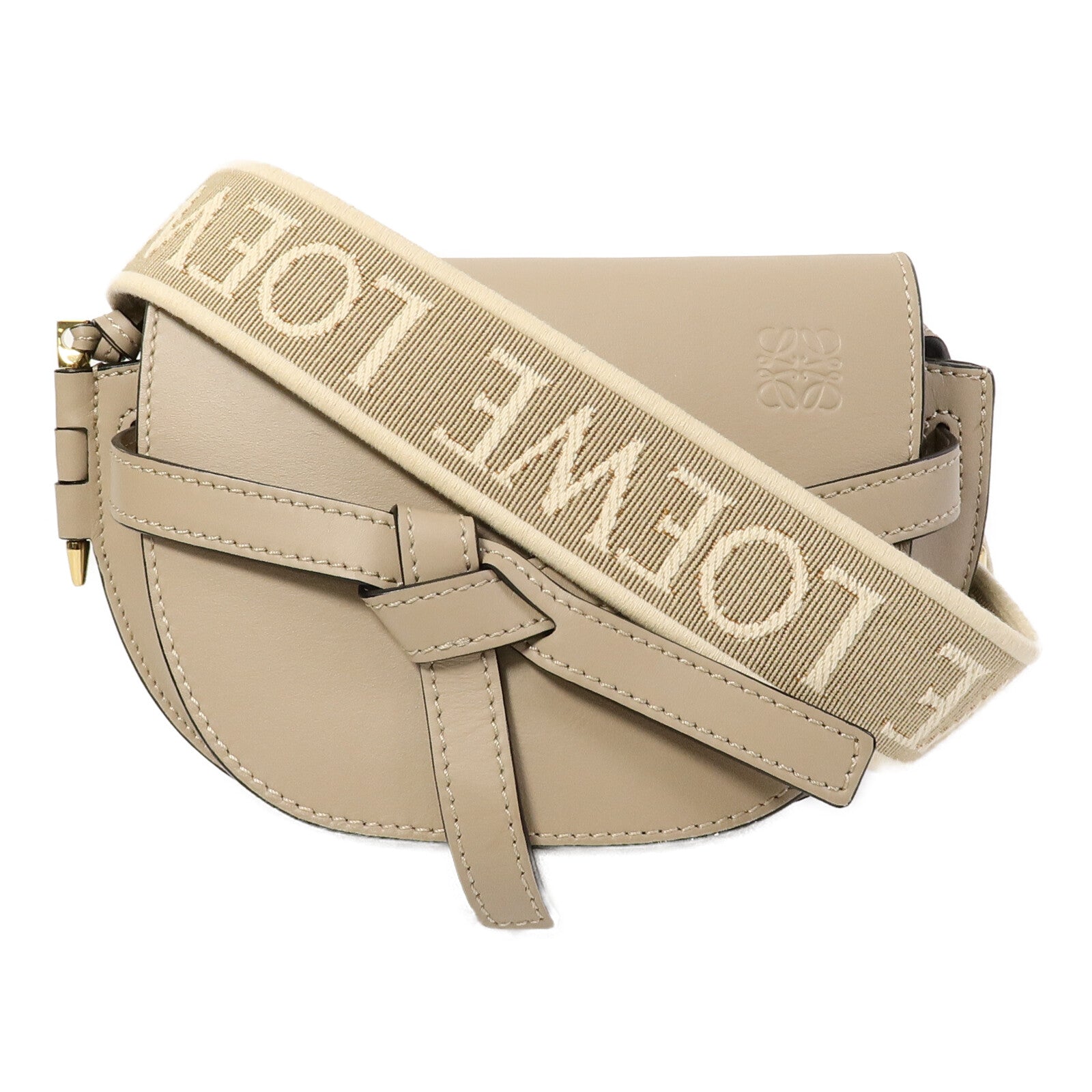 LOEWE 牛皮皮革Mini Gate Dual肩背袋