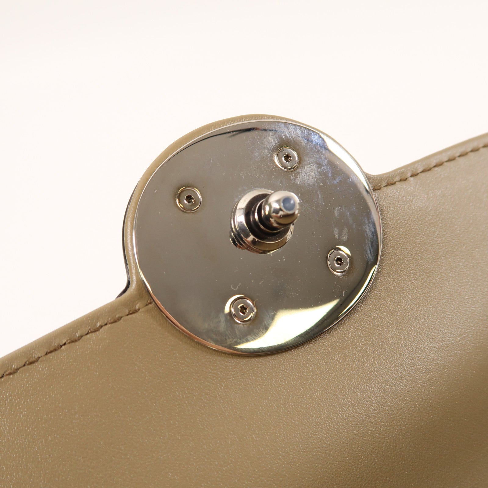 GUCCI 塗層帆布Mini Petite GG銀扣手挽肩背兩用袋啡色