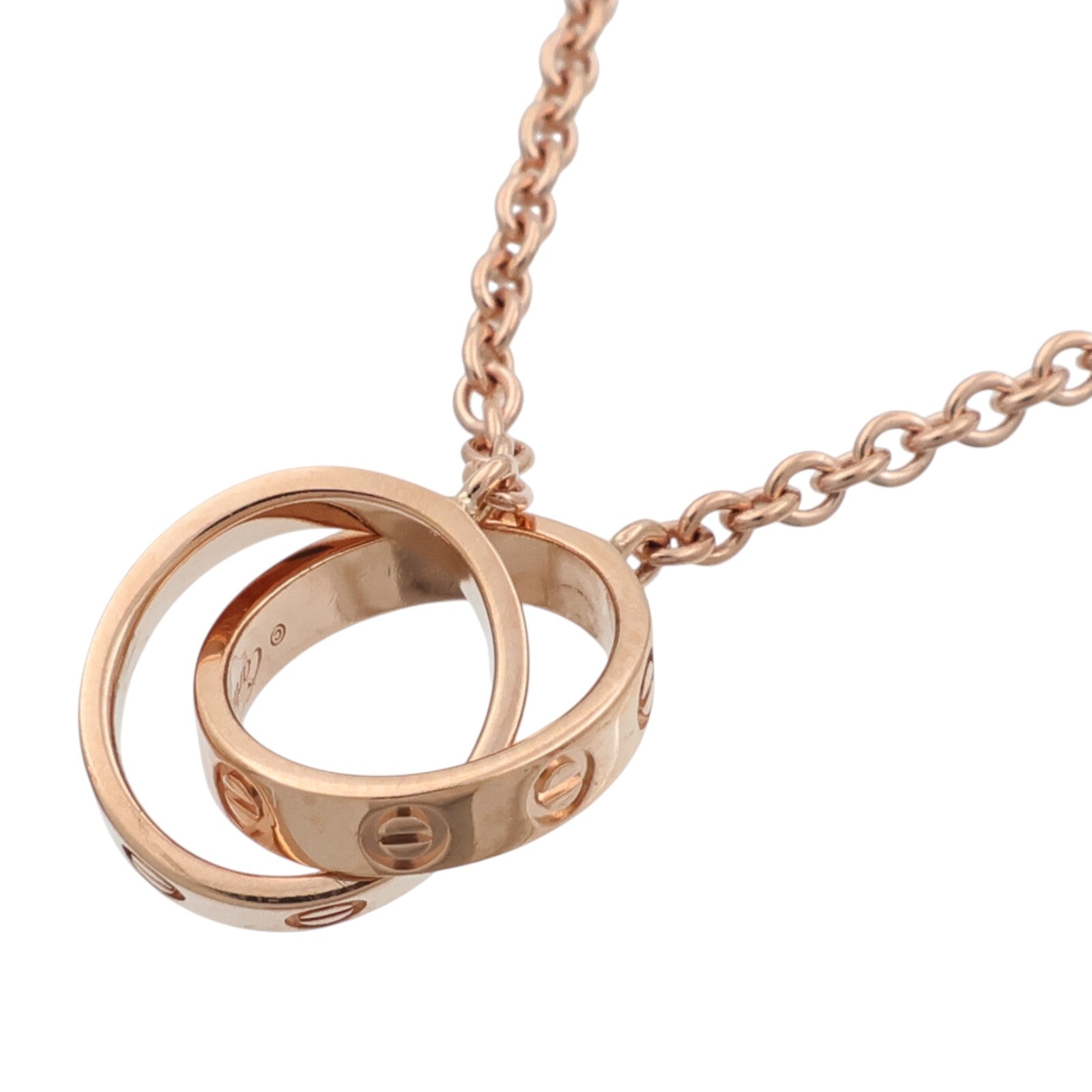 CARTIER 18K玫瑰金Love Pendant項鍊