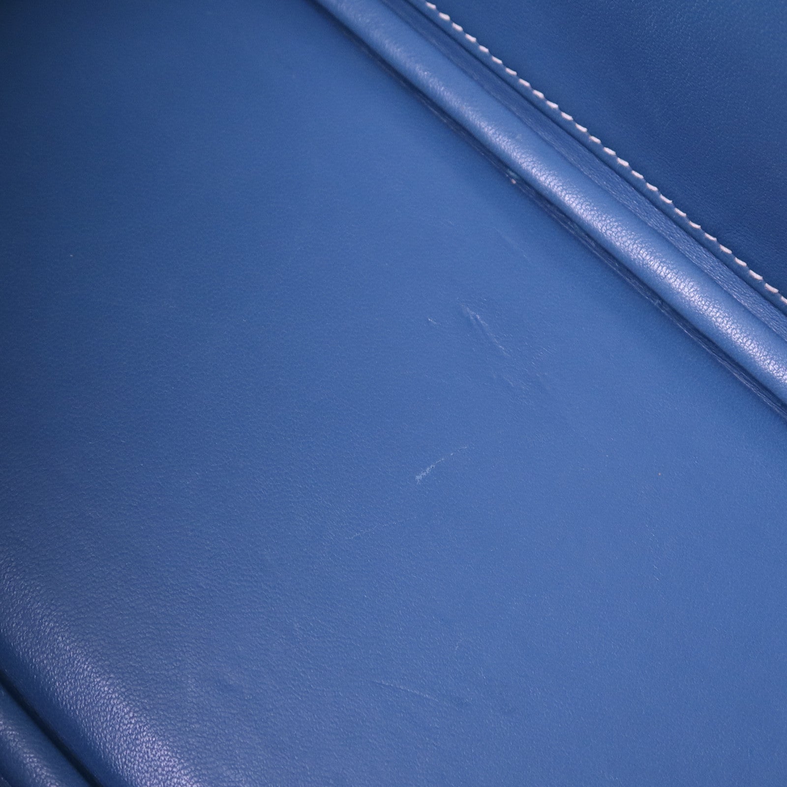 HERMES Clemence皮革Bolide 31銀扣手挽肩背兩用袋Bleu Jean