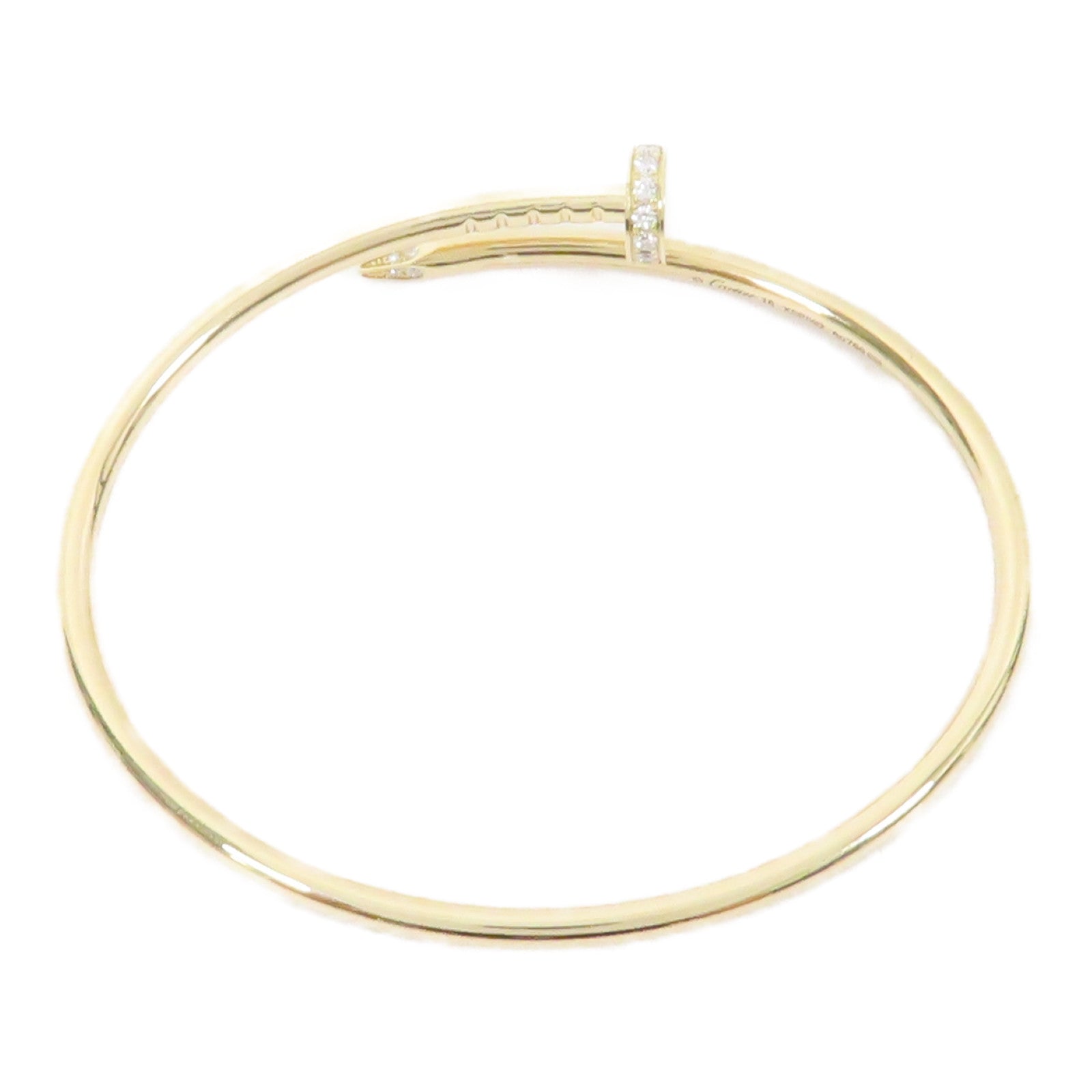 CARTIER 18K黃金Juste Un Clou Blaceret手鐲金色Cartier#16