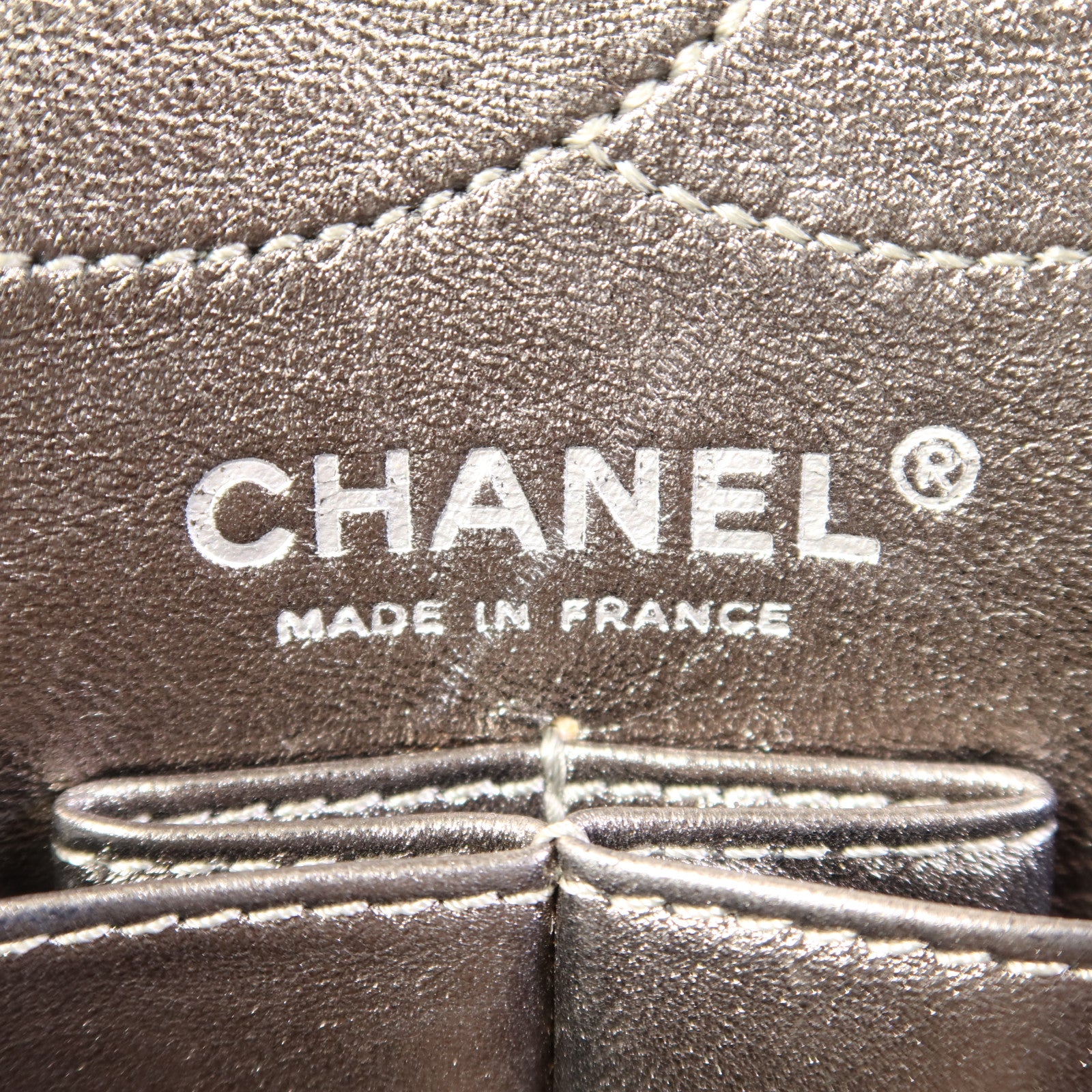 CHANEL 牛皮皮革2.55銀扣鏈帶肩背袋