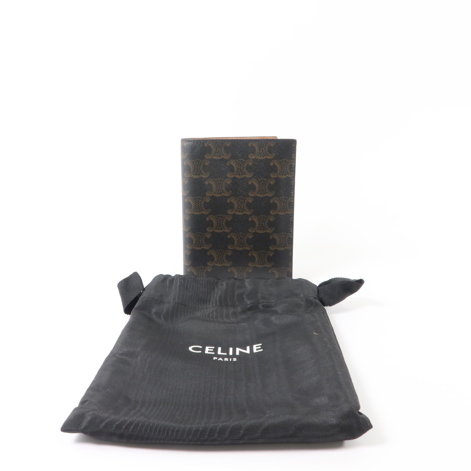 CELINE Triomphe塗層帆布Passport Case護照套