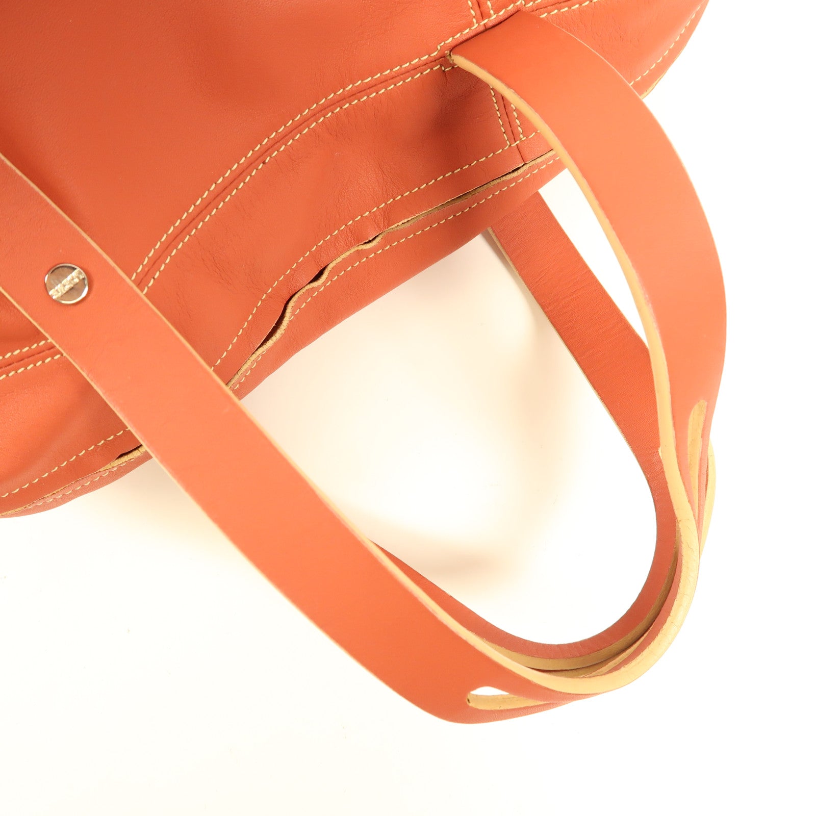 LOEWE 牛皮皮革Hand Bag銀扣手挽袋