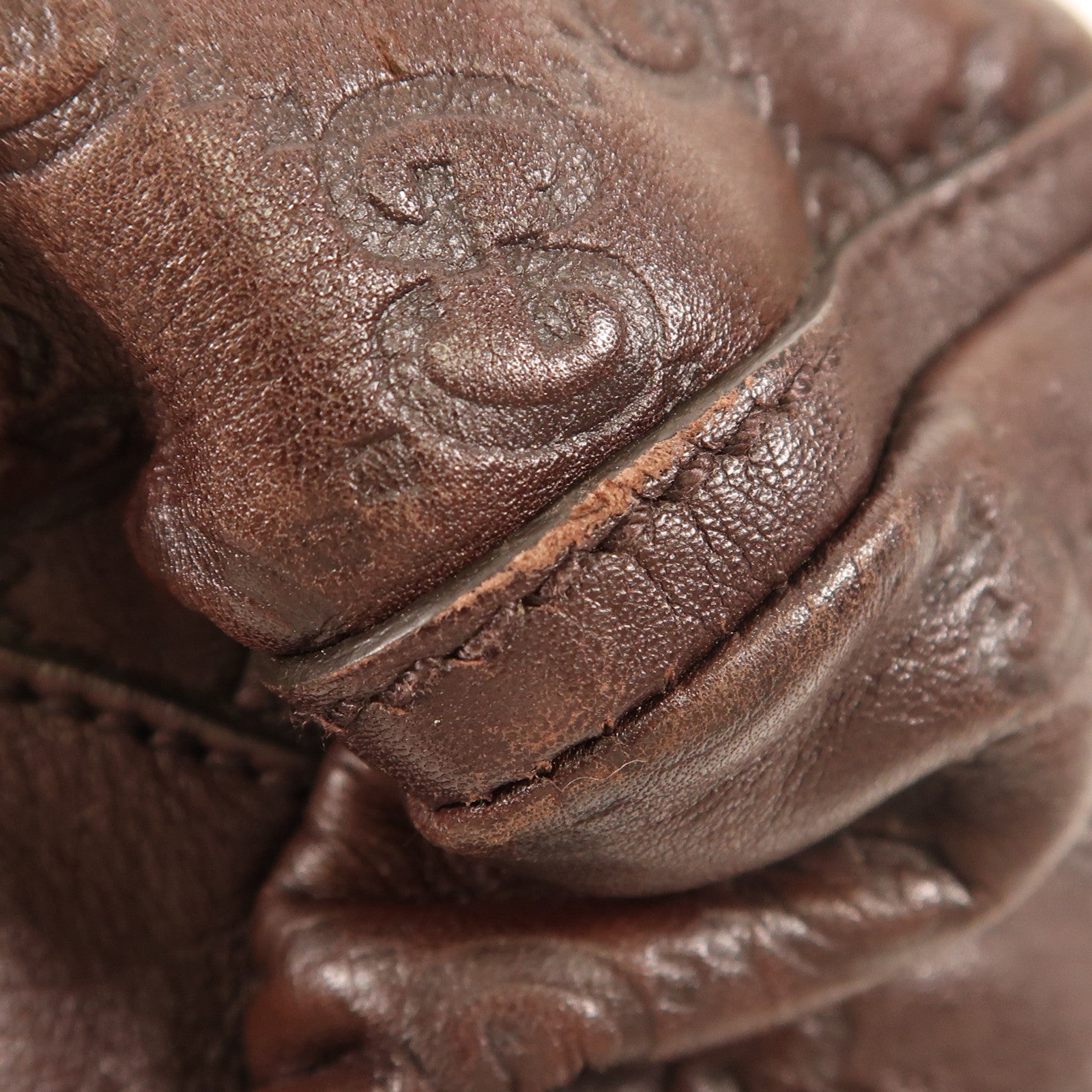 GUCCI 牛皮皮革Hand Bag金扣肩背袋