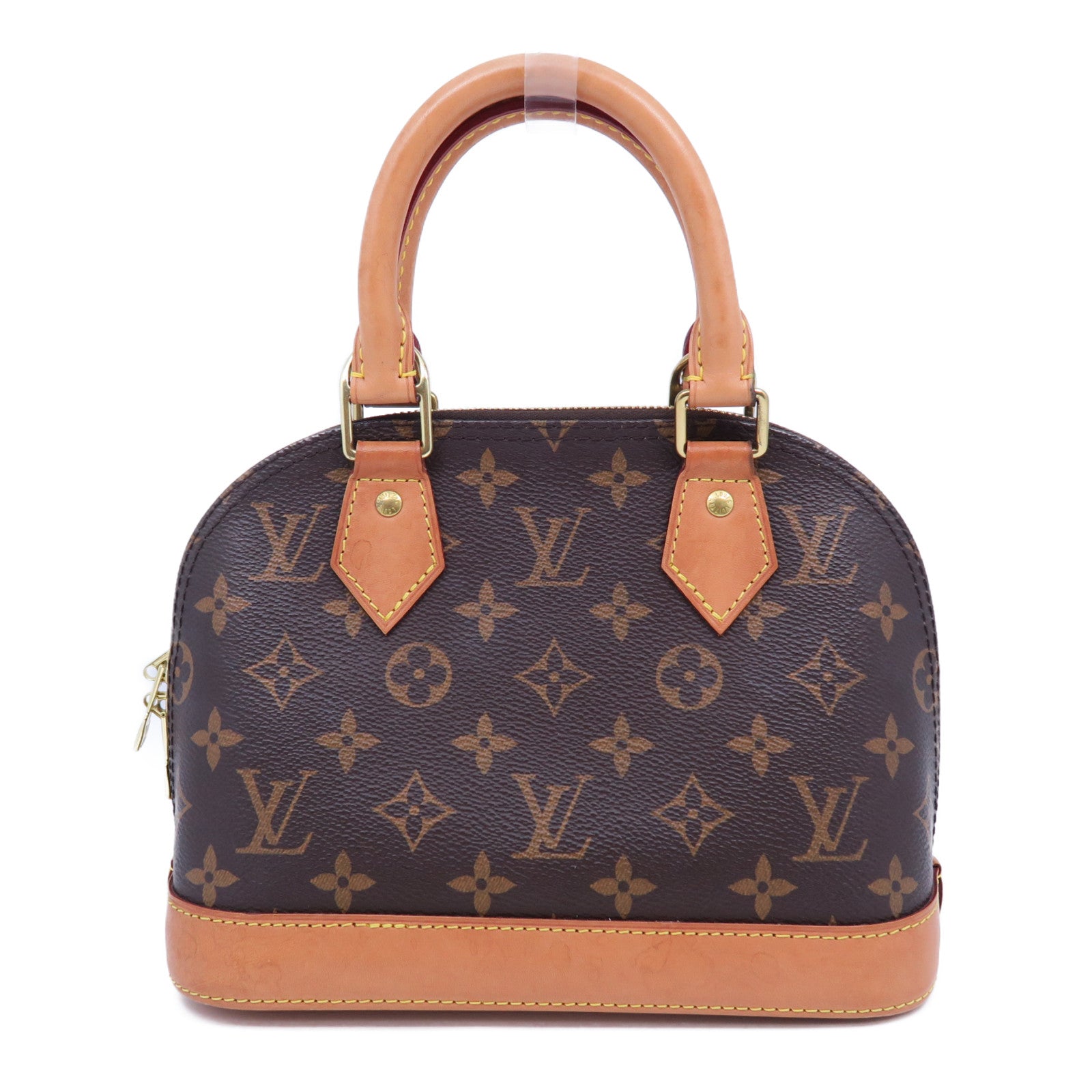 LOUIS VUITTON 【清倉大減價】Monogram Alma BB金扣手挽肩背兩用袋啡色