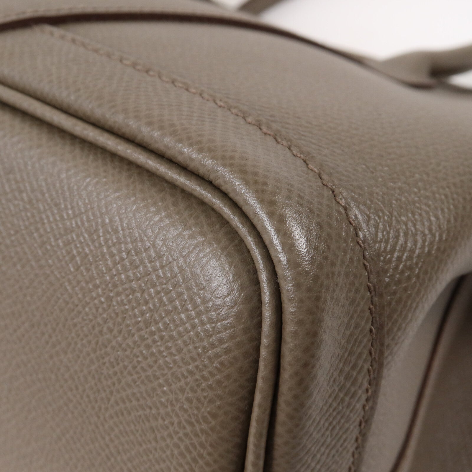HERMES Epsom皮革Garden Party TPM手挽袋Etain