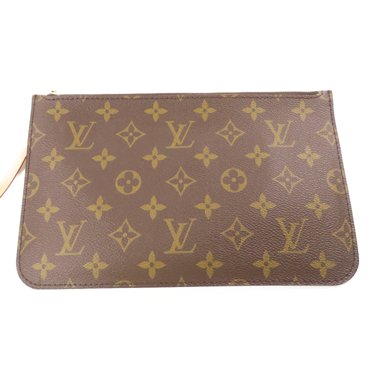 LOUIS VUITTON Monogram Neverfull MM金扣手挽袋