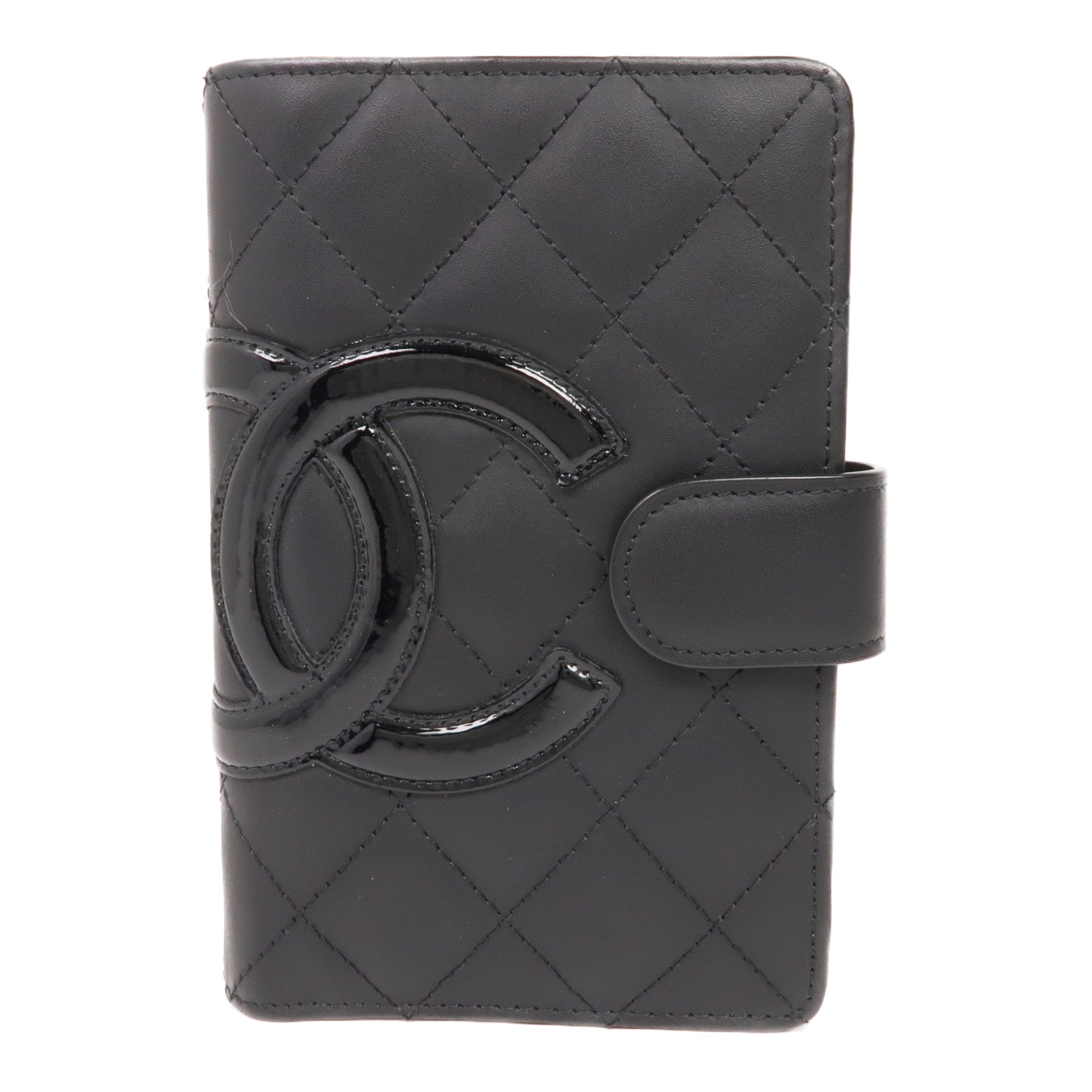 CHANEL 牛皮皮革Cambon Wallet銀扣錢包