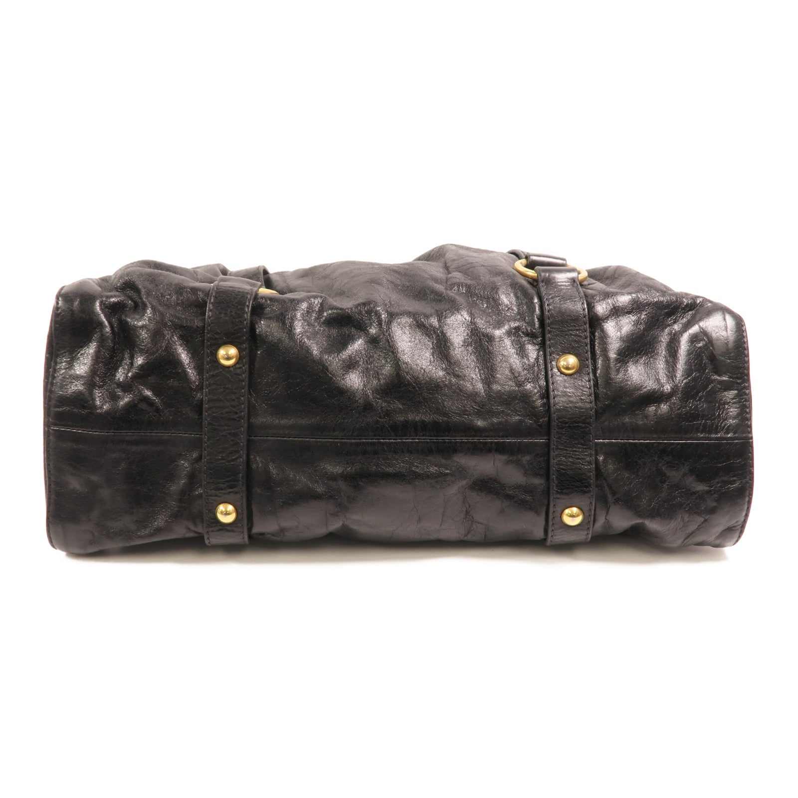 Miu Miu 牛皮皮革2 Way Shoulder金扣手挽肩背兩用袋