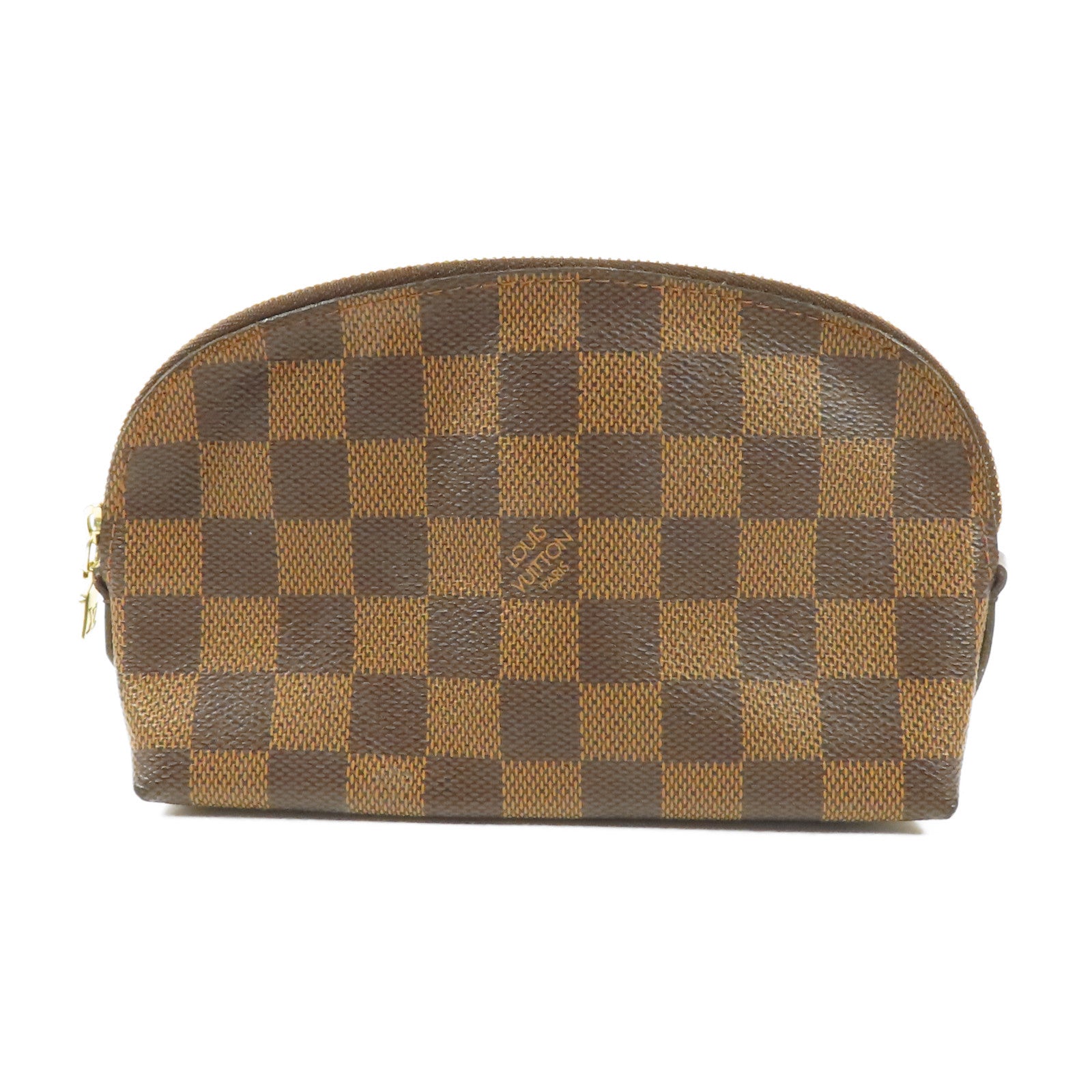 LOUIS VUITTON Damier Make Up Bag PM金扣化妝袋