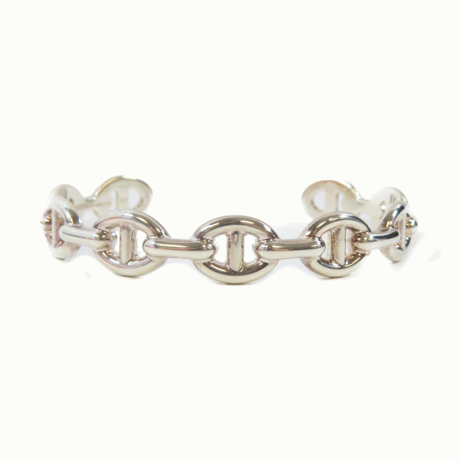 HERMES 925純銀Chaine D'Ancre Enchainee Bracelet手鐲#17cm