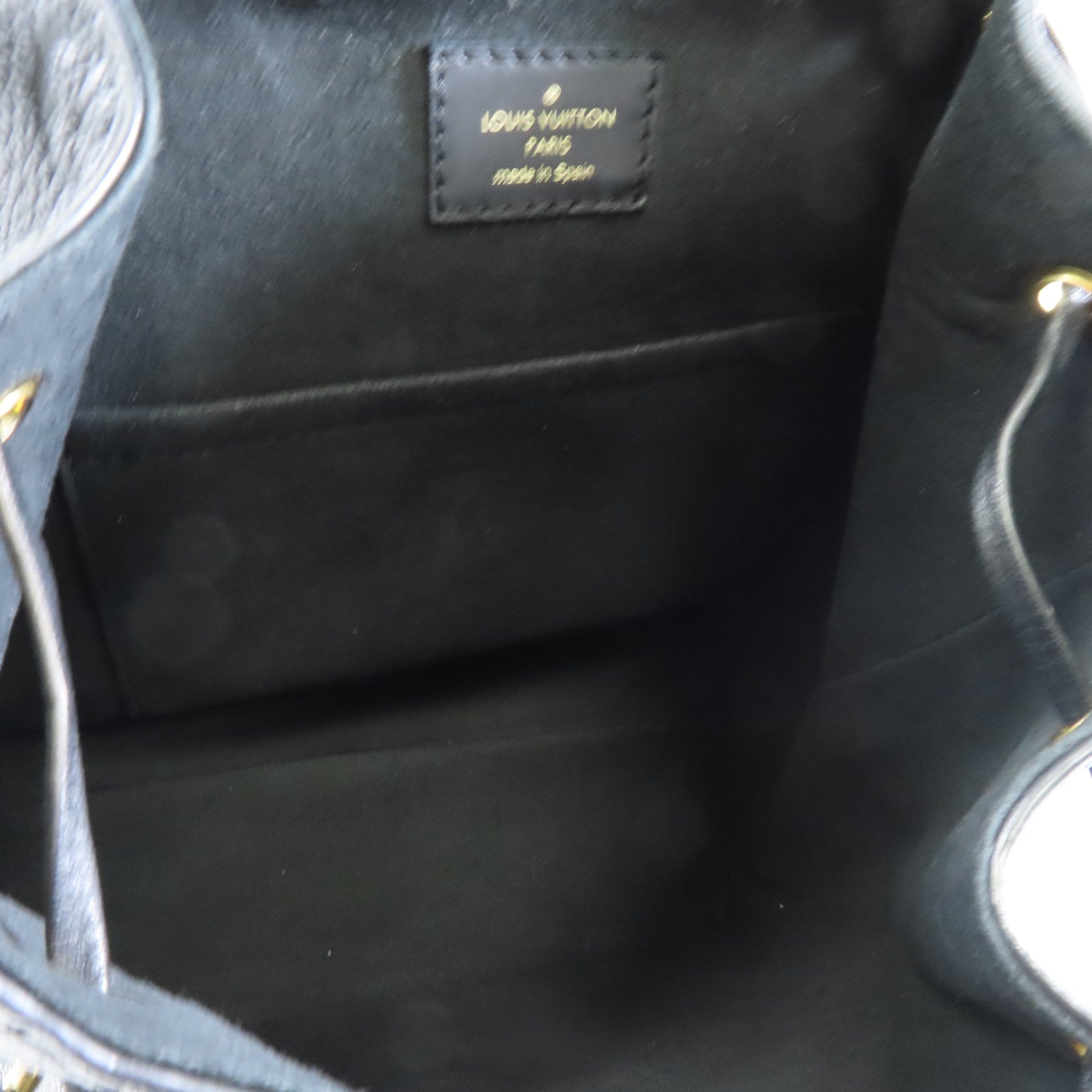 LOUIS VUITTON Monogram Empreinte Montsouris Backpack金扣背包黑色