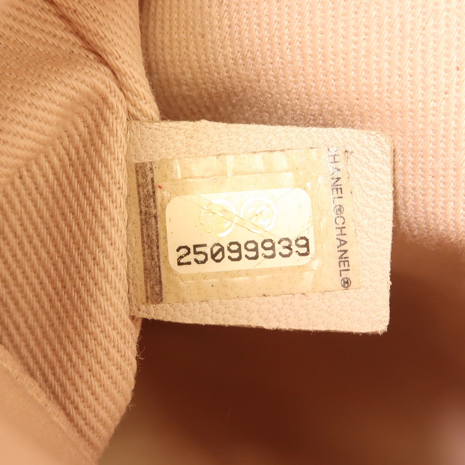CHANEL 帆布Deauville金扣手挽肩背兩用袋