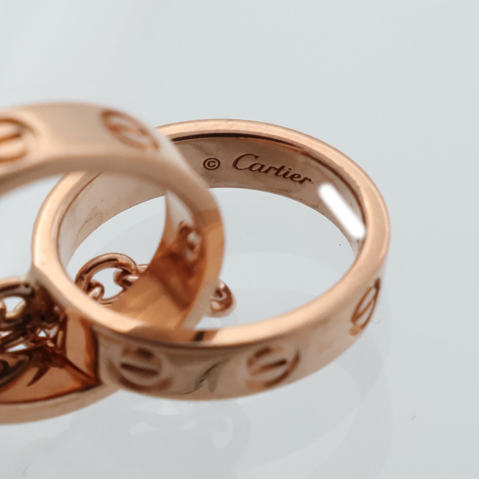 CARTIER 18K玫瑰金Love Pendant項鍊