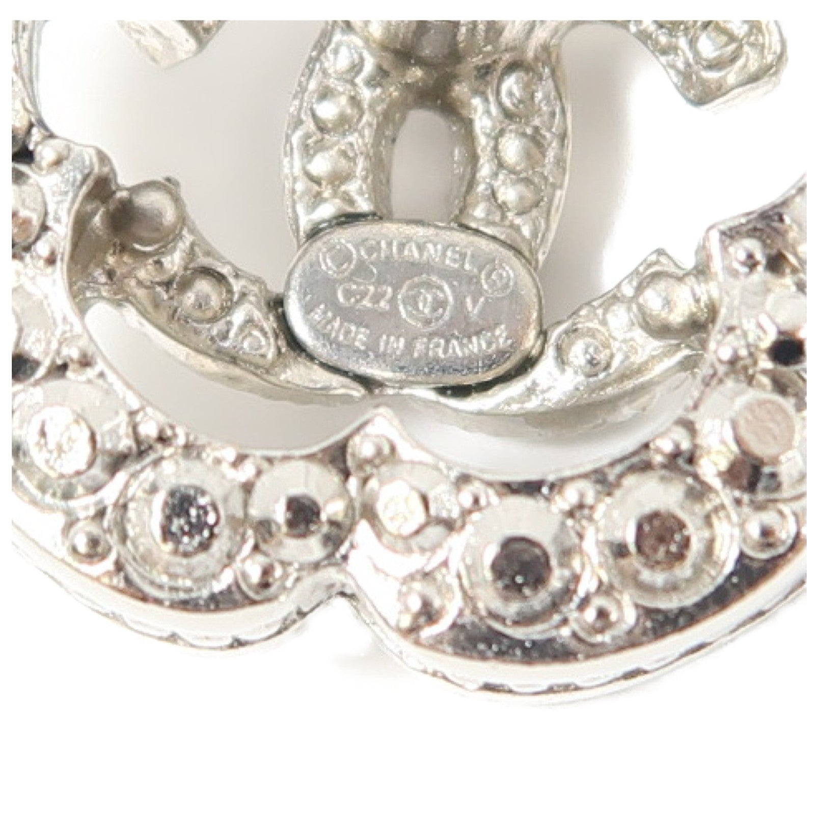 CHANEL 金屬Earrings耳環銀色