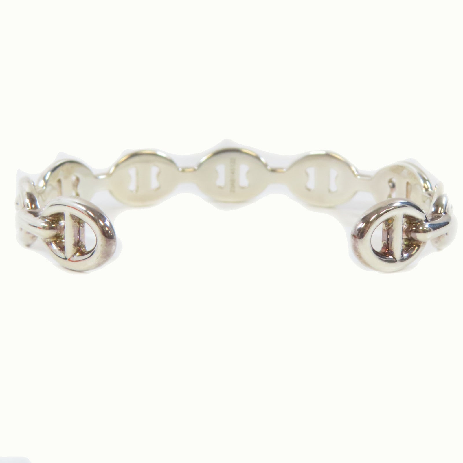 HERMES 925純銀Chaine D'Ancre Enchainee Bracelet手鐲#17cm