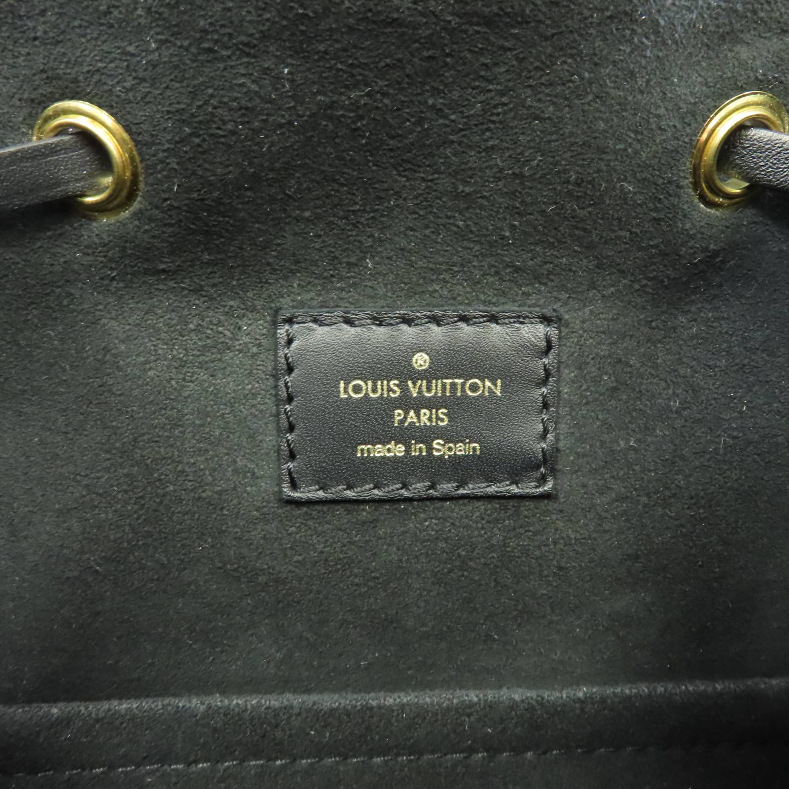 LOUIS VUITTON Monogram Empreinte Montsouris Backpack金扣背包黑色