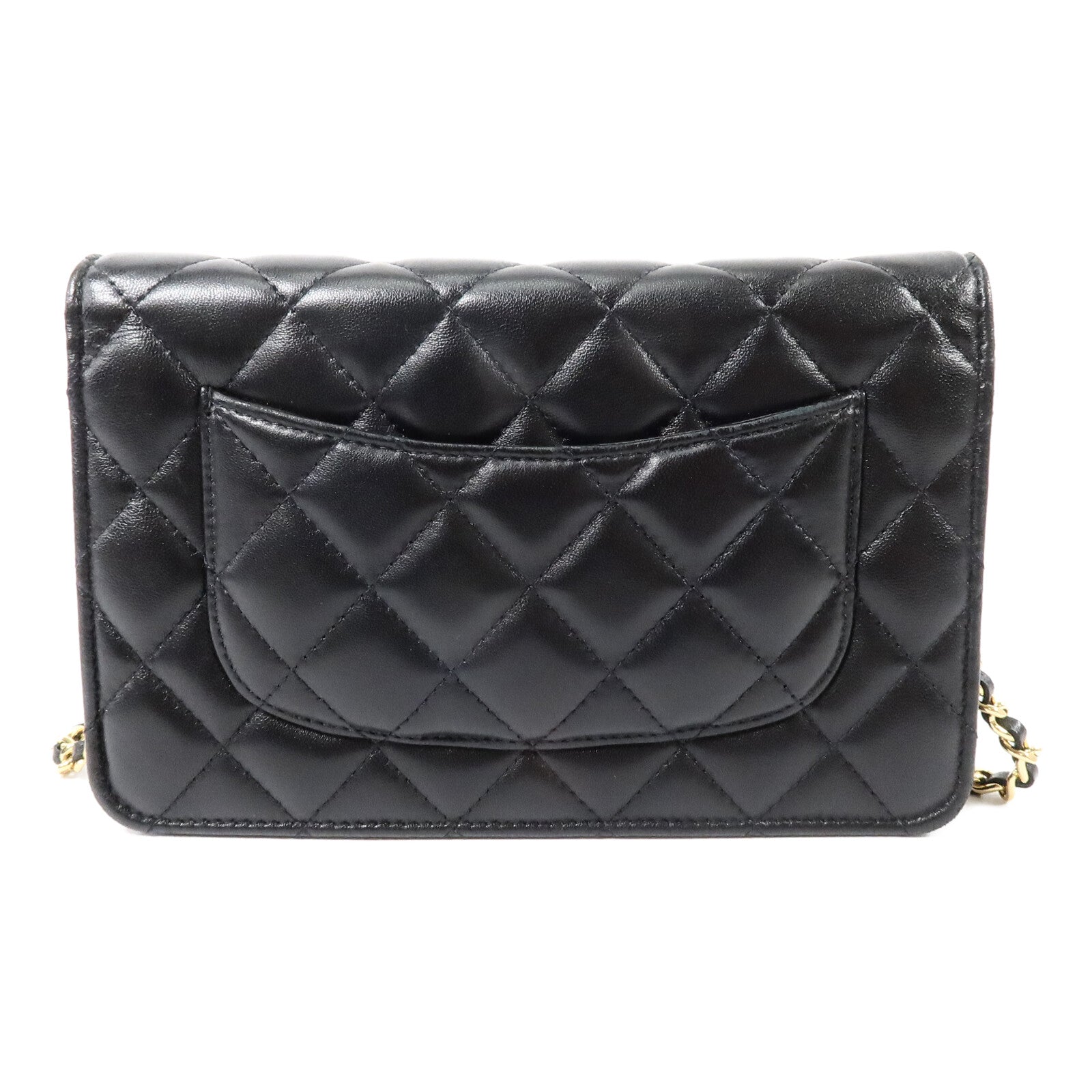 CHANEL 羊皮皮革WOC Wallet On Chain鏈帶肩背袋