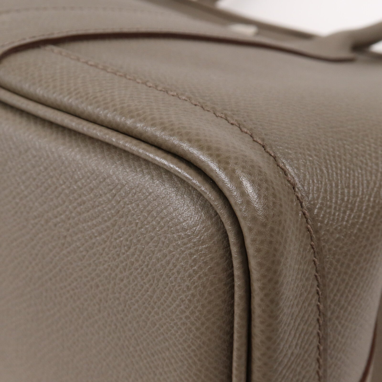 HERMES Epsom皮革Garden Party TPM手挽袋Etain