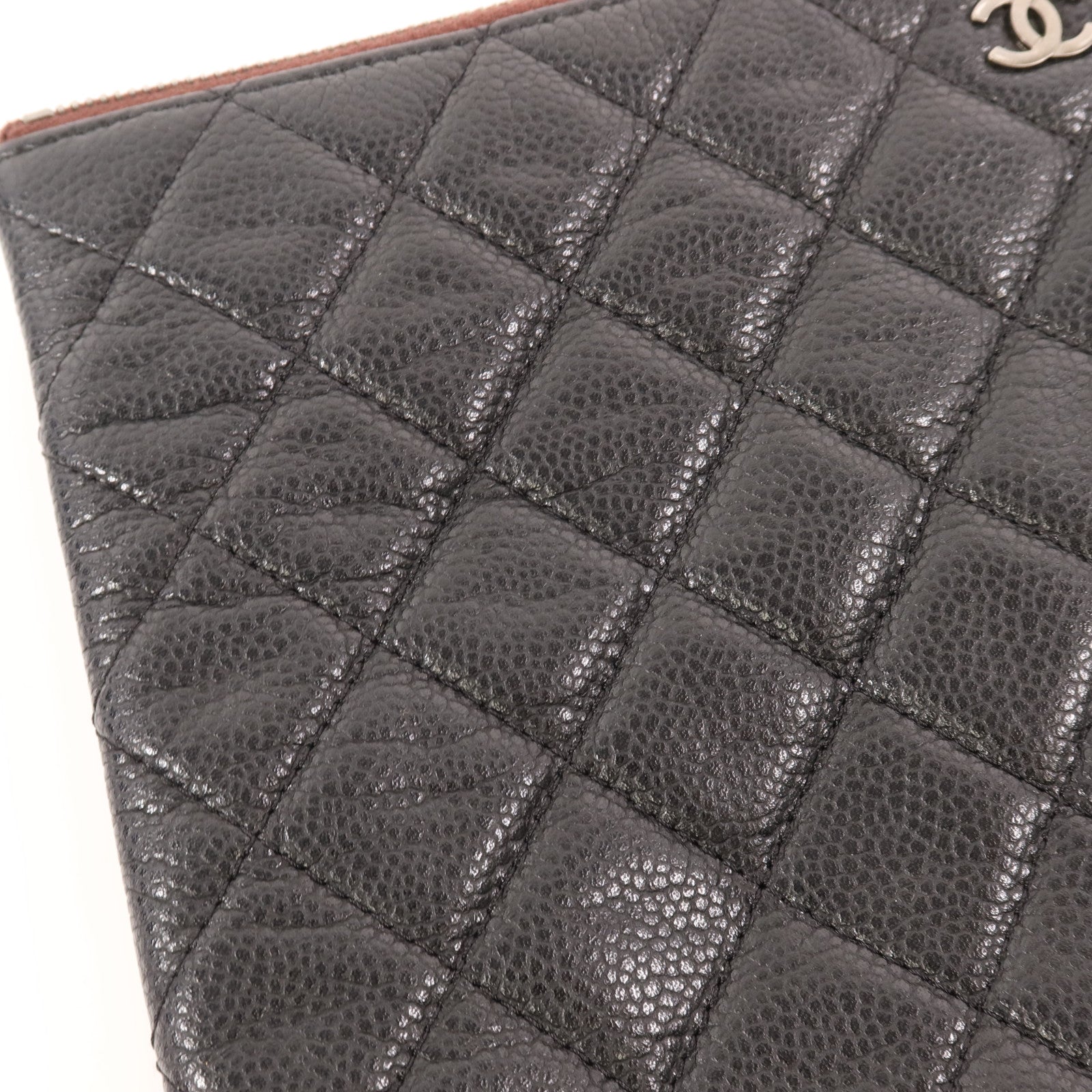 CHANEL 牛皮皮革Clutch金扣手拿包