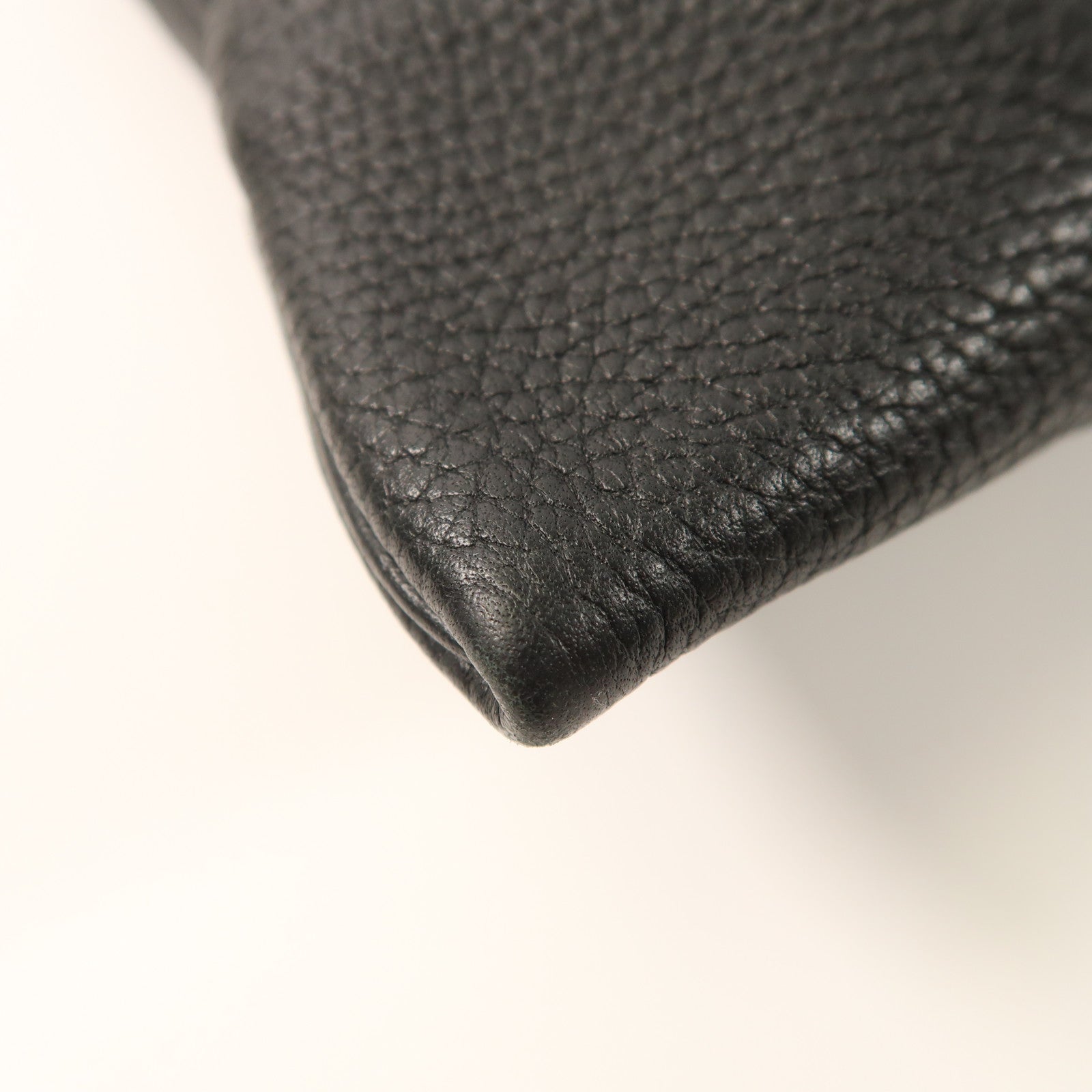 HERMES Clemence皮革Silk City銀扣肩背袋