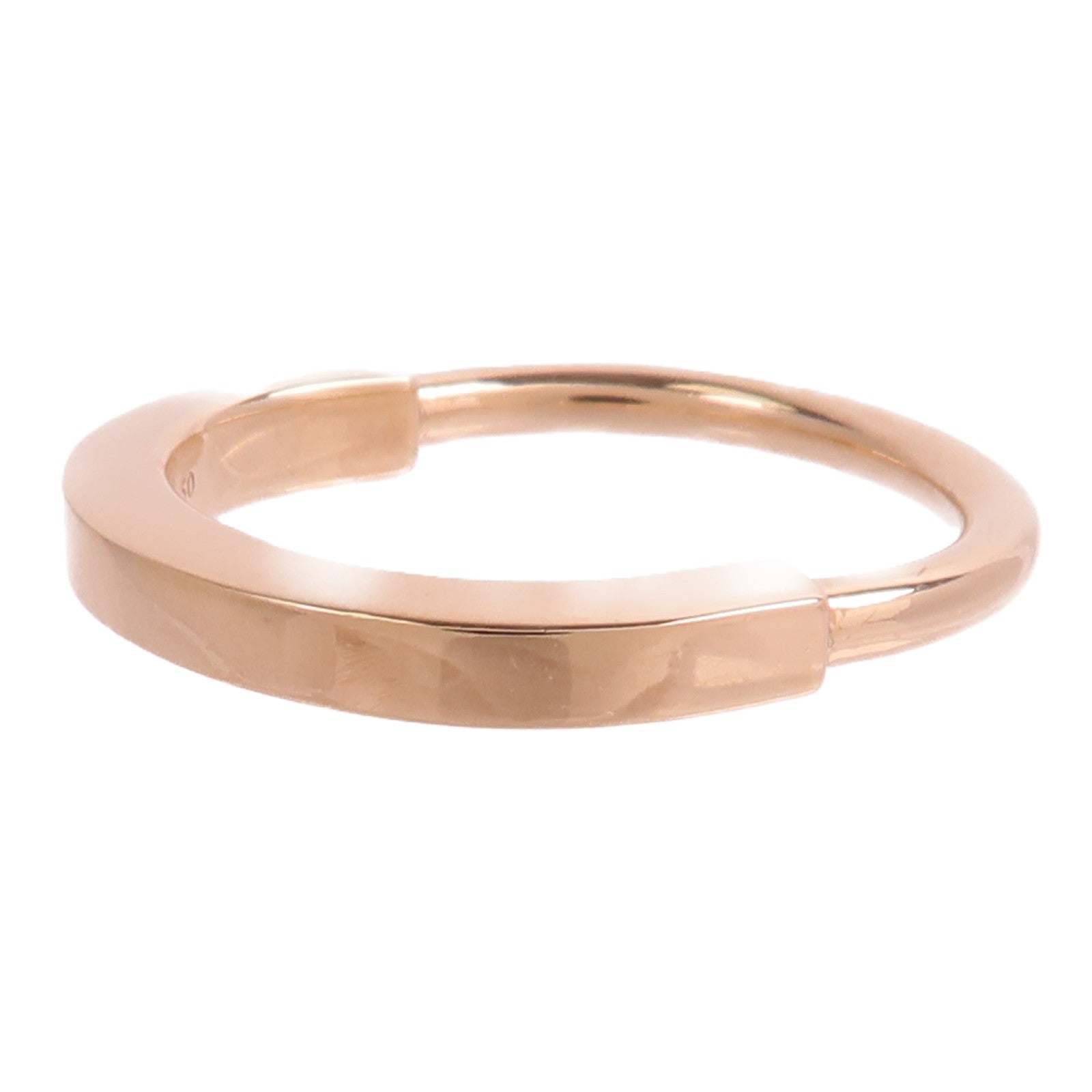 TIFFANY＆CO 18K玫瑰金Lock Ring戒指