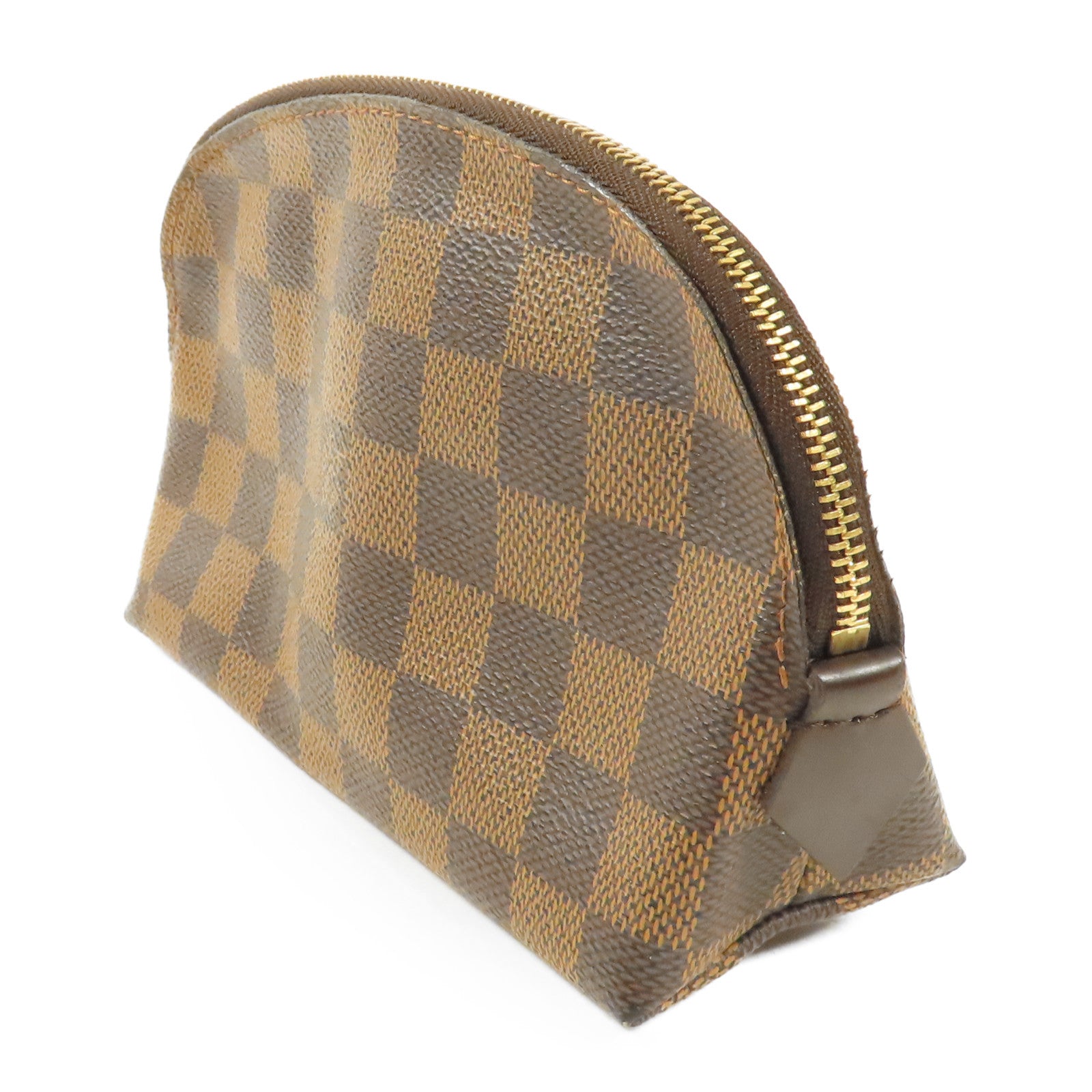 LOUIS VUITTON Damier Make Up Bag PM金扣化妝袋