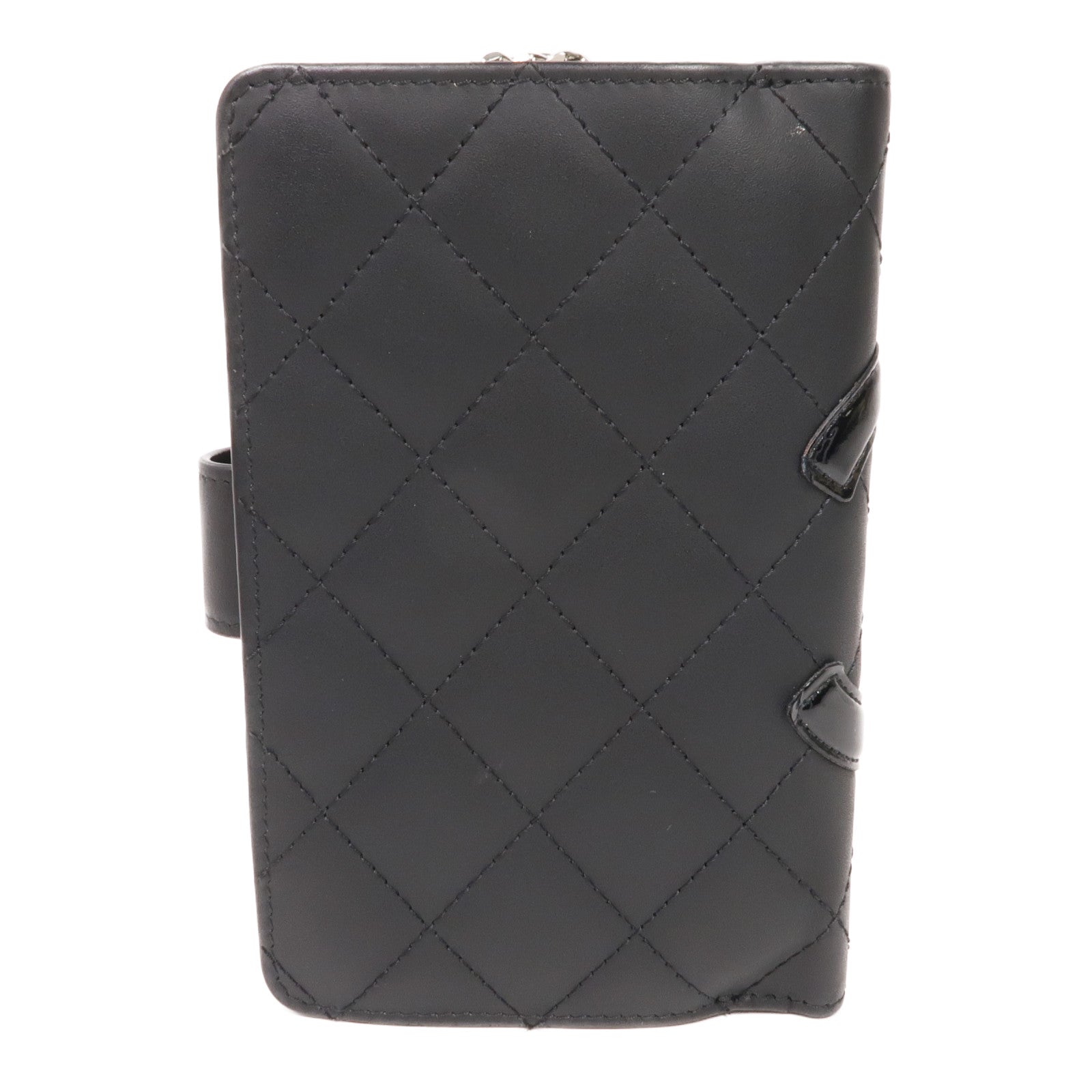 CHANEL 牛皮皮革Cambon Wallet銀扣錢包