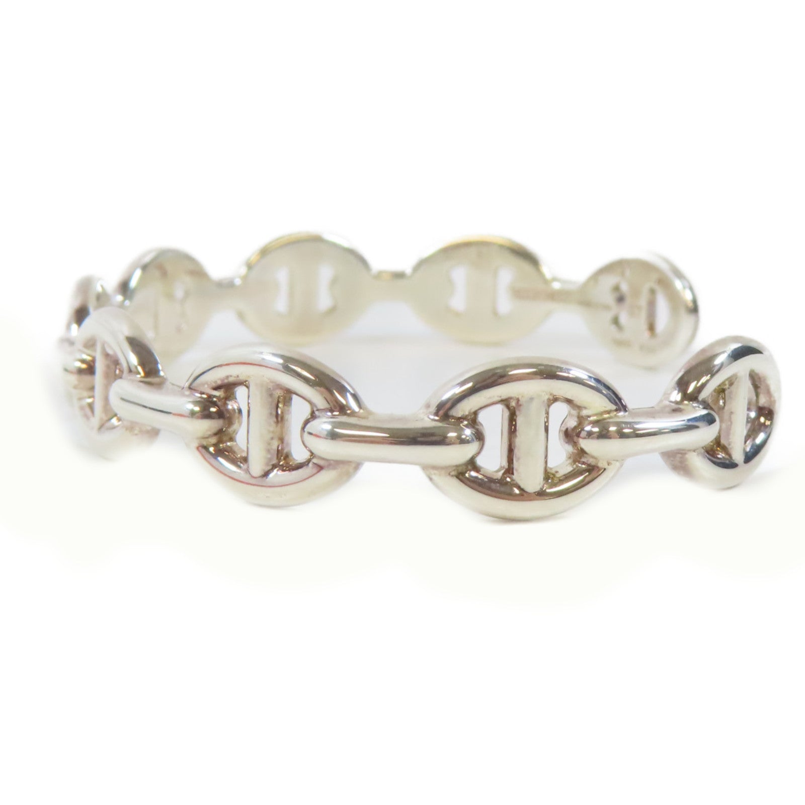 HERMES 925純銀Chaine D'Ancre Enchainee Bracelet手鐲#17cm